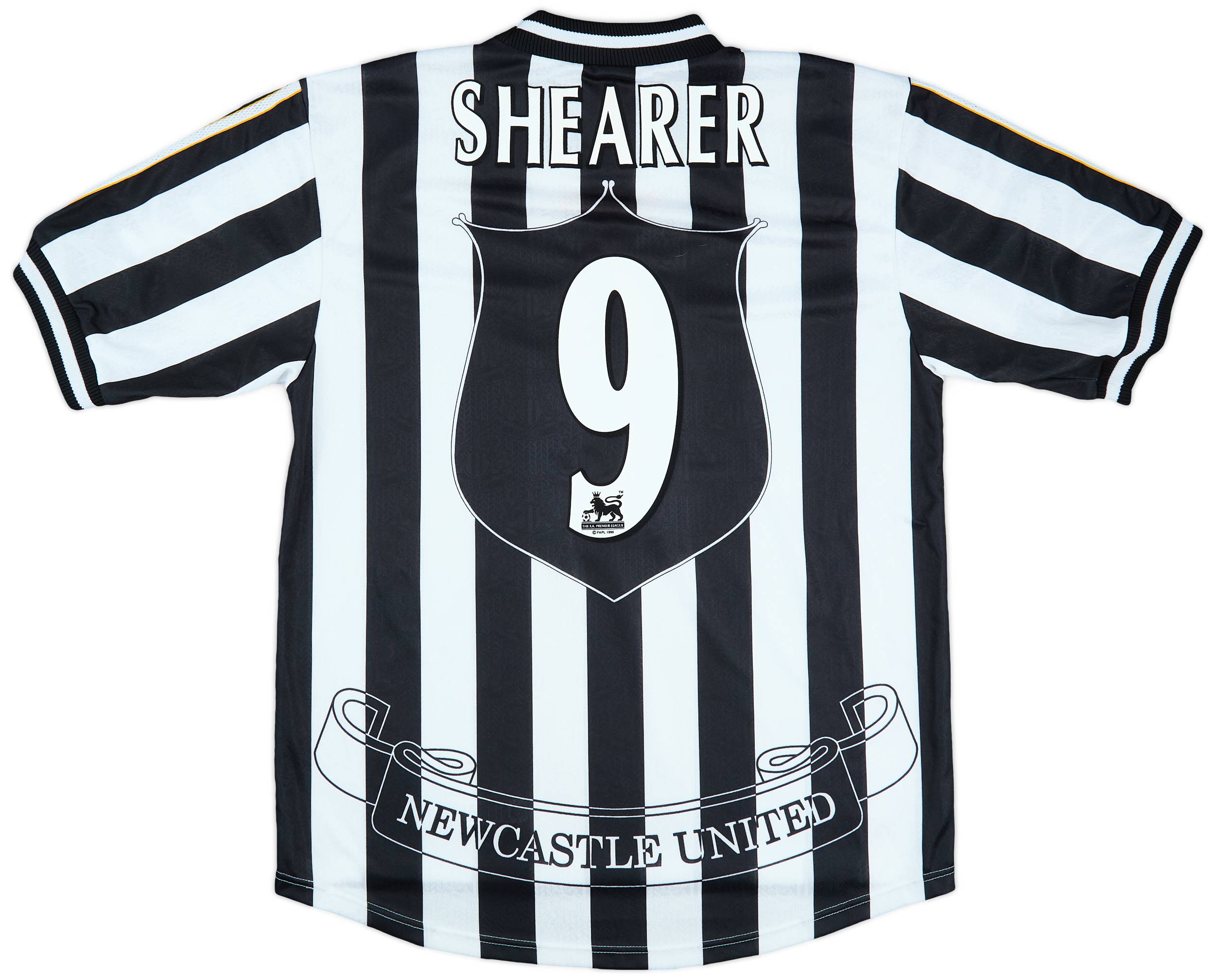 1997-99 Newcastle Home Shirt Shearer #9 - 8/10 - (L)