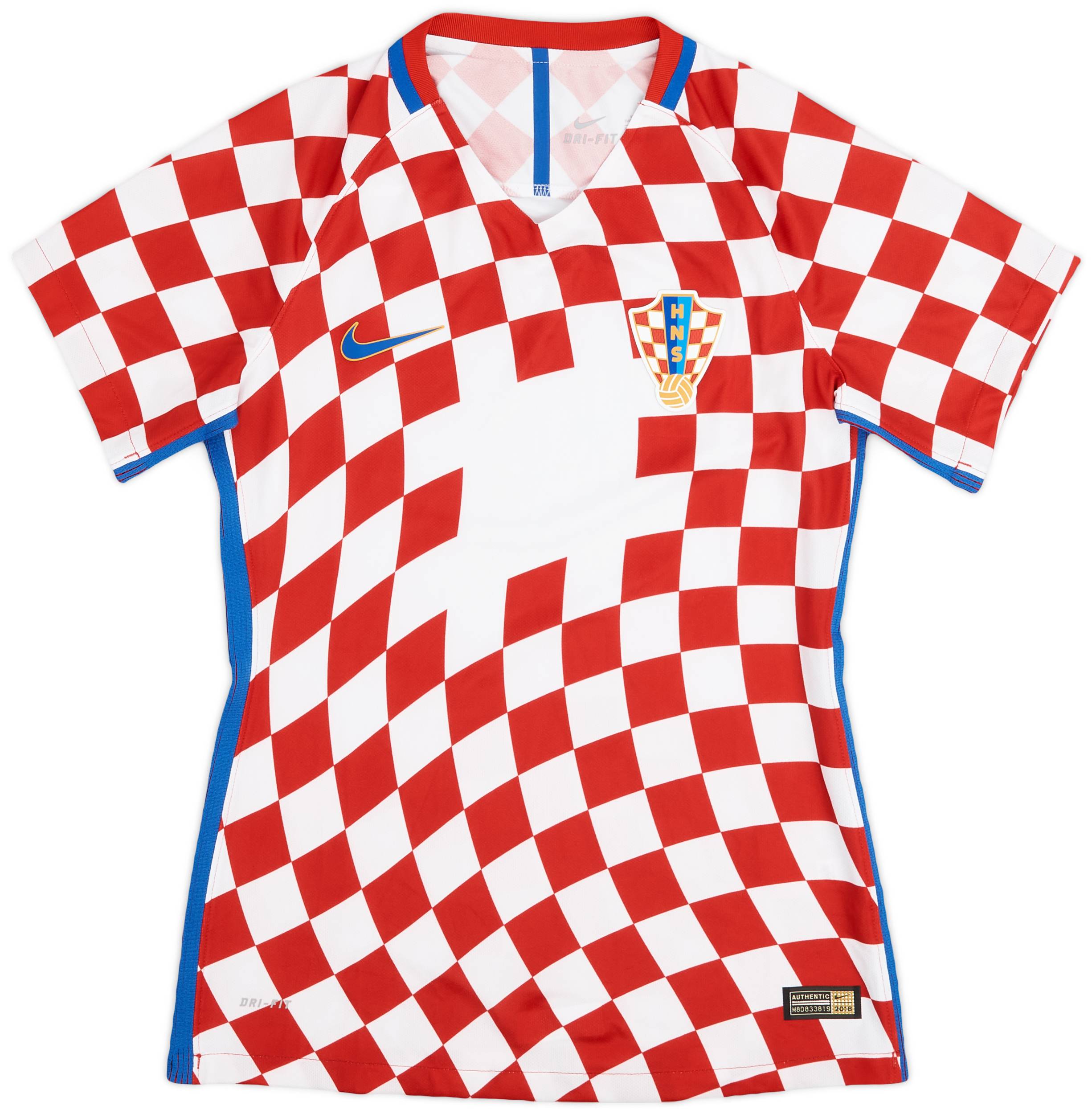 2016-18 Croatia Women's Player Issue Home Shirt - 9/10 - (Women's S)