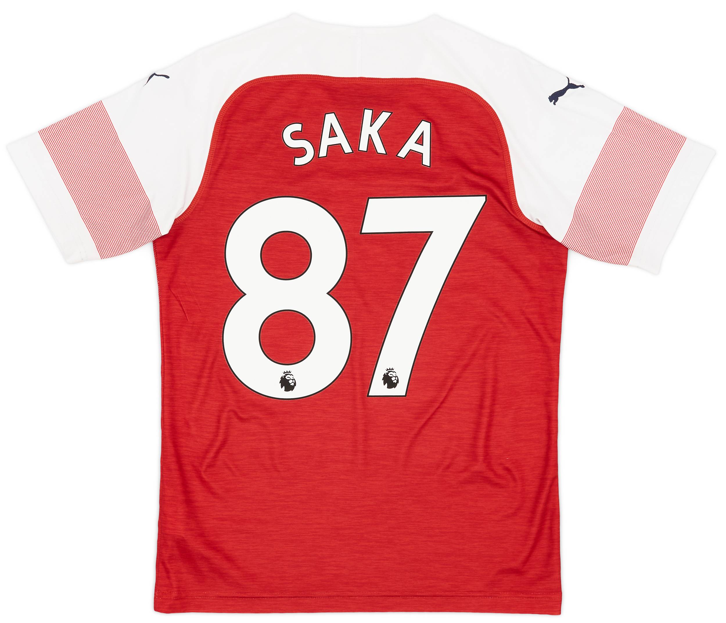 2018-19 Arsenal Home Shirt Saka #87 - 7/10 - (S)