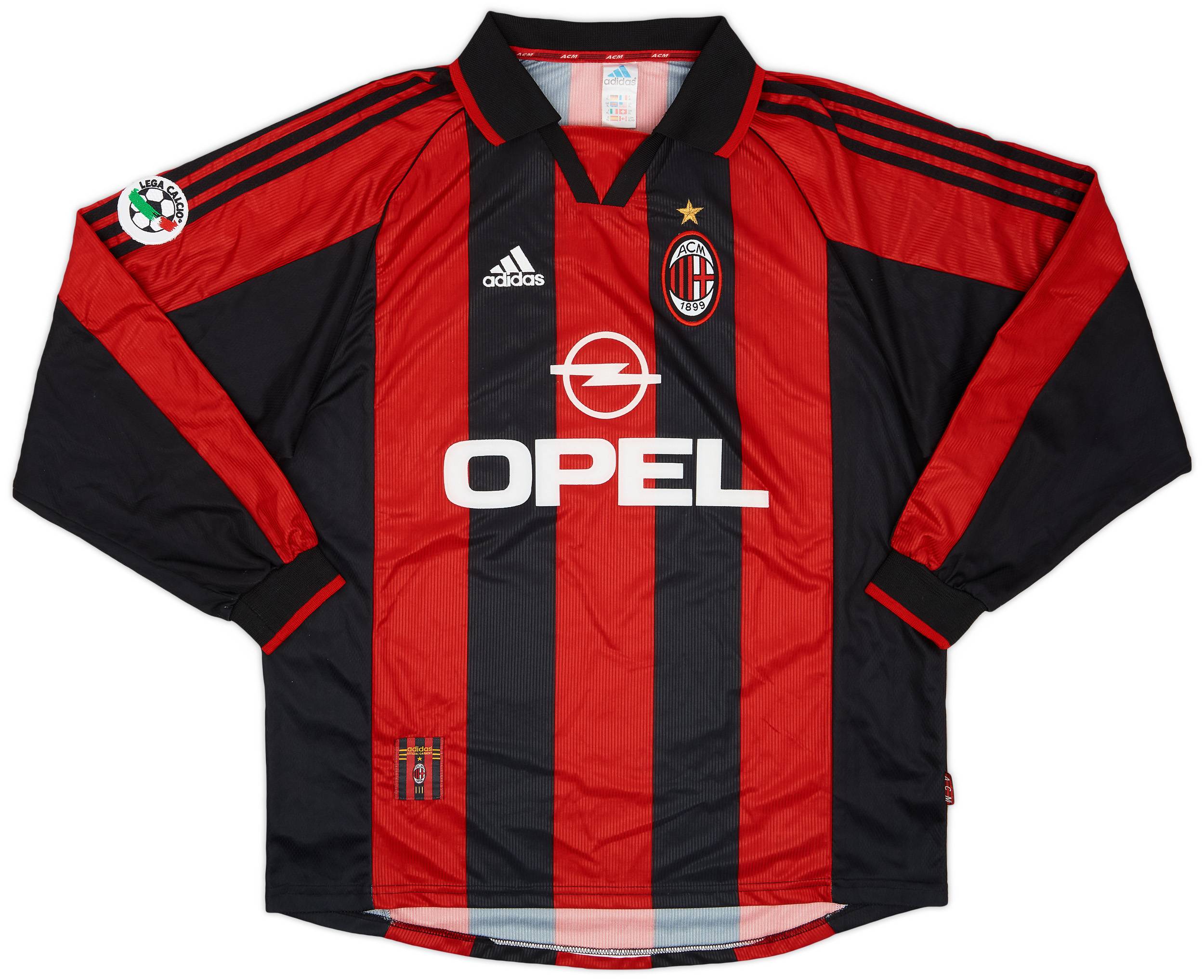 1998-99 AC Milan Match Issue Home Shirt Morfeo #30