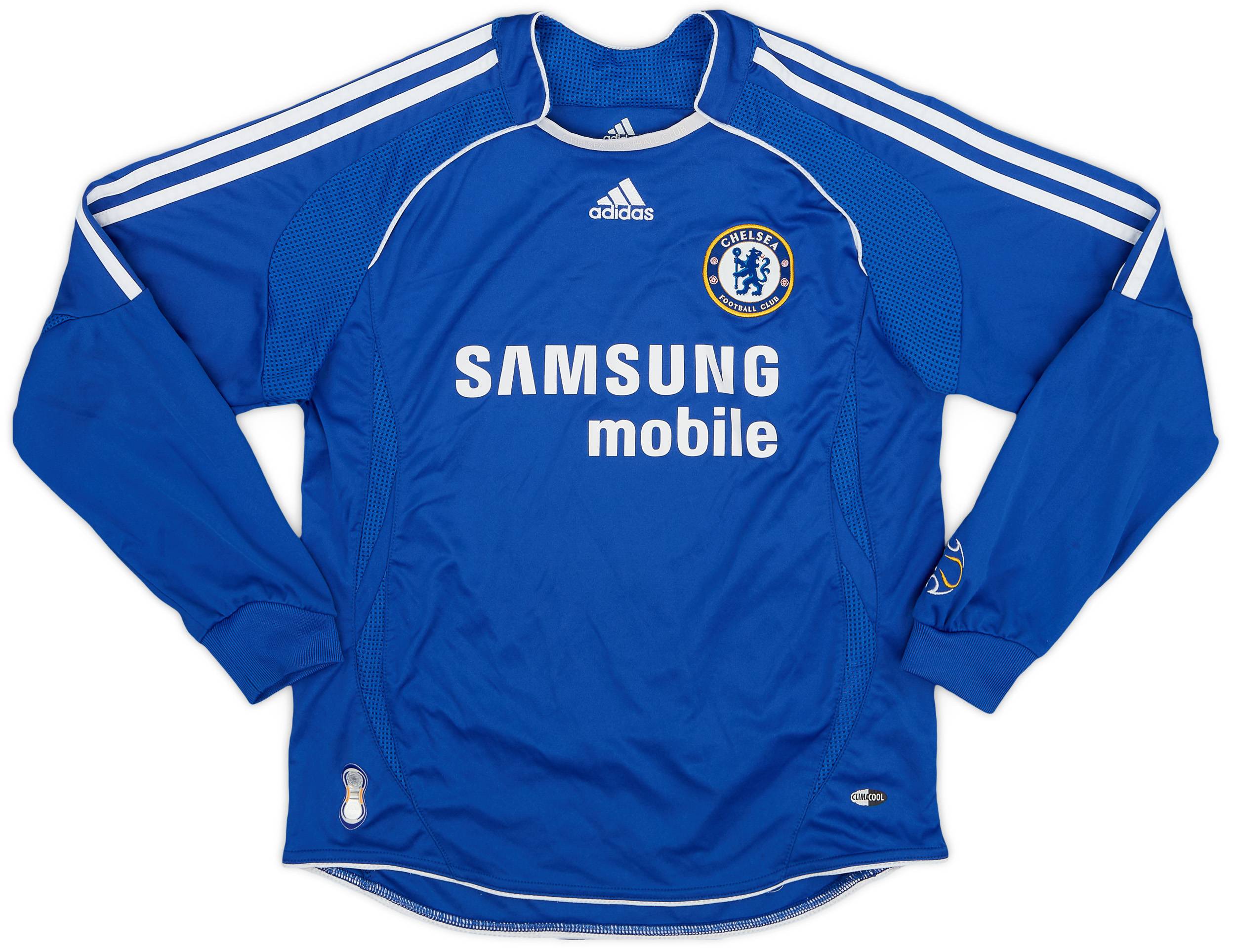 2006-08 Chelsea Home L/S Shirt - 8/10 - (M.Boys)