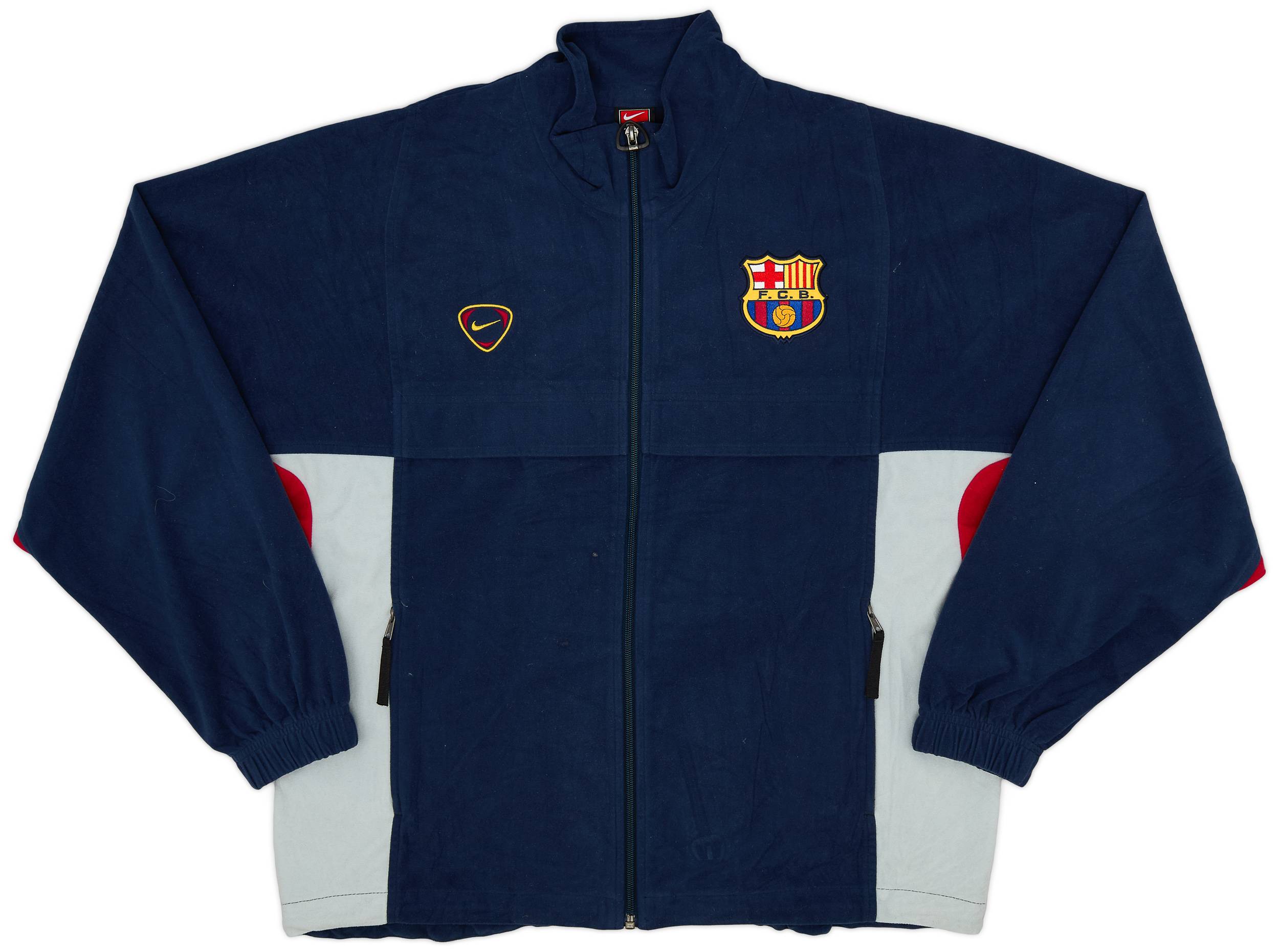 バルセロナ01-02（H） 2000-02 Barcelona Nike Track Jacket - 8/10 - (L)