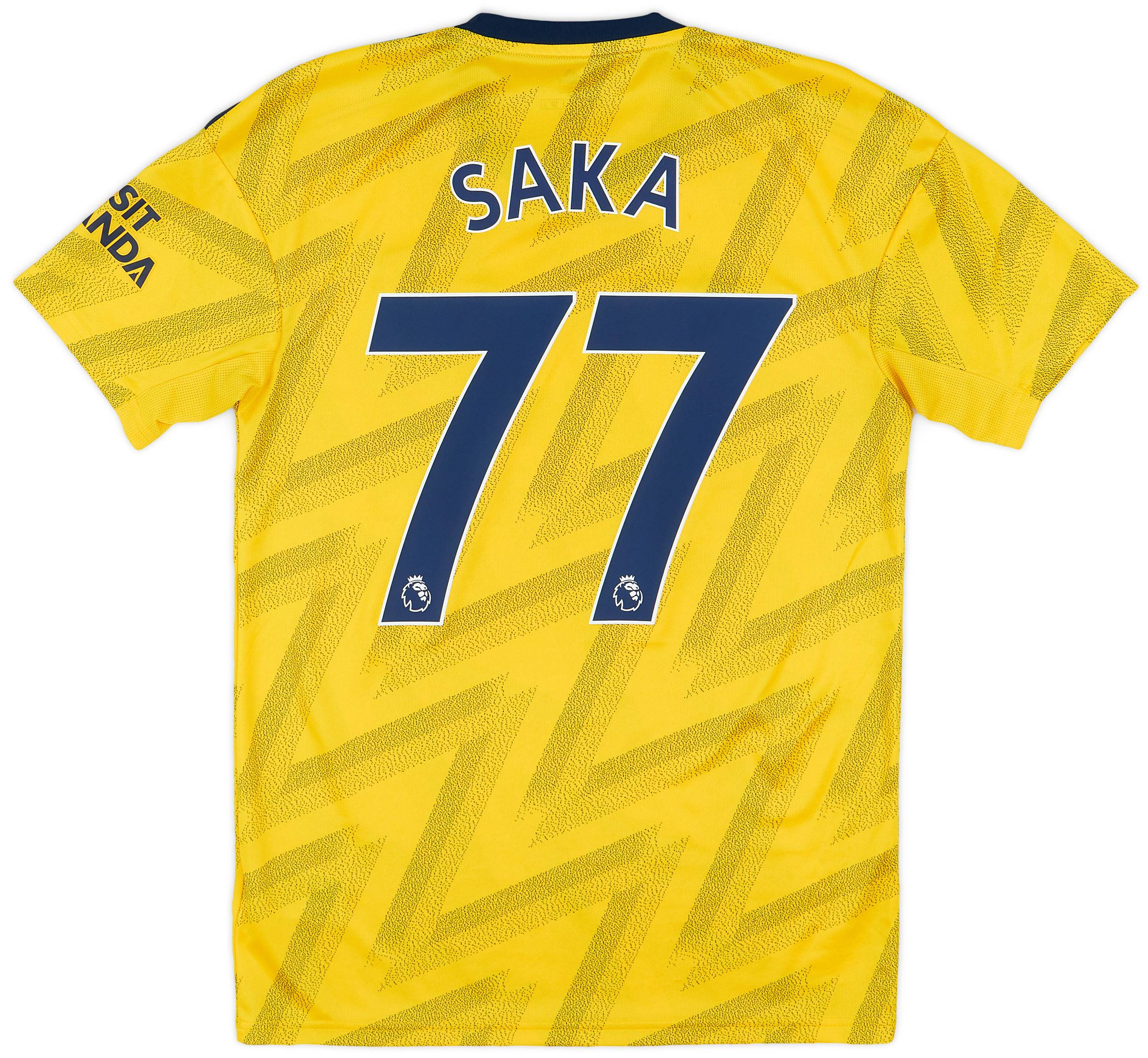 2019-20 Arsenal Away Shirt Saka #77 - 9/10 - (S)
