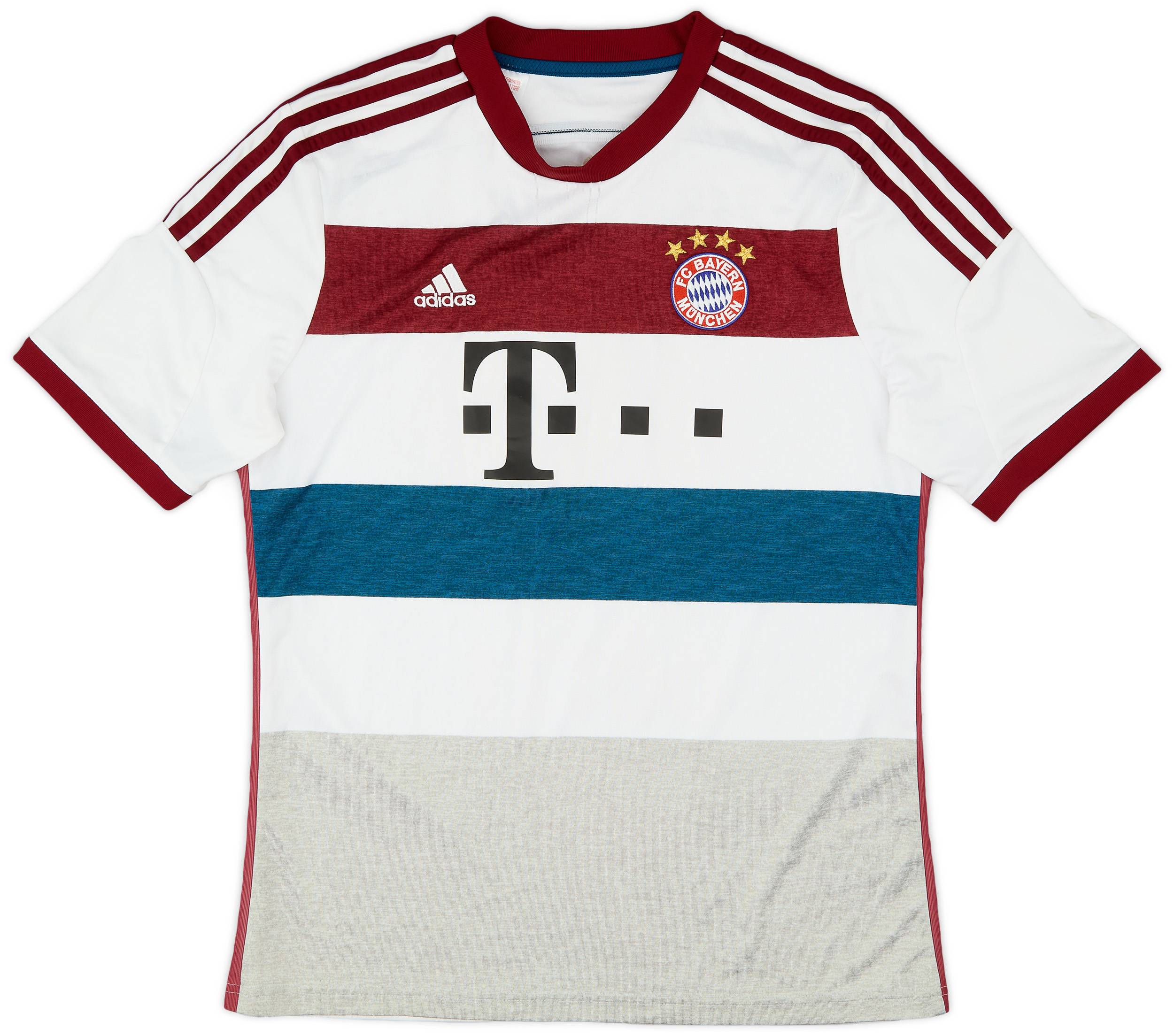 14/15 adidas × BAYERN Away Game Shirts 2014-15 Bayern Munich Away Shirt Gotze #19 - 6/10 - (XL.Boys)