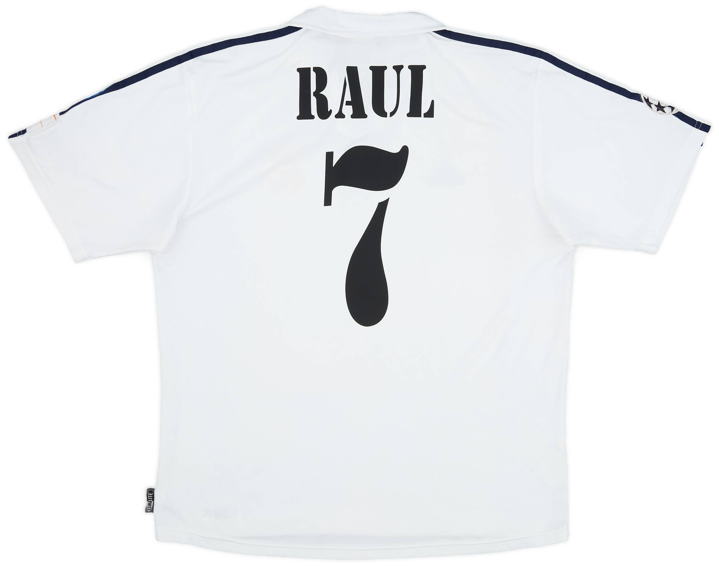 2001 Real Madrid Home Shirt Raul #7 - 6/10 - (L)
