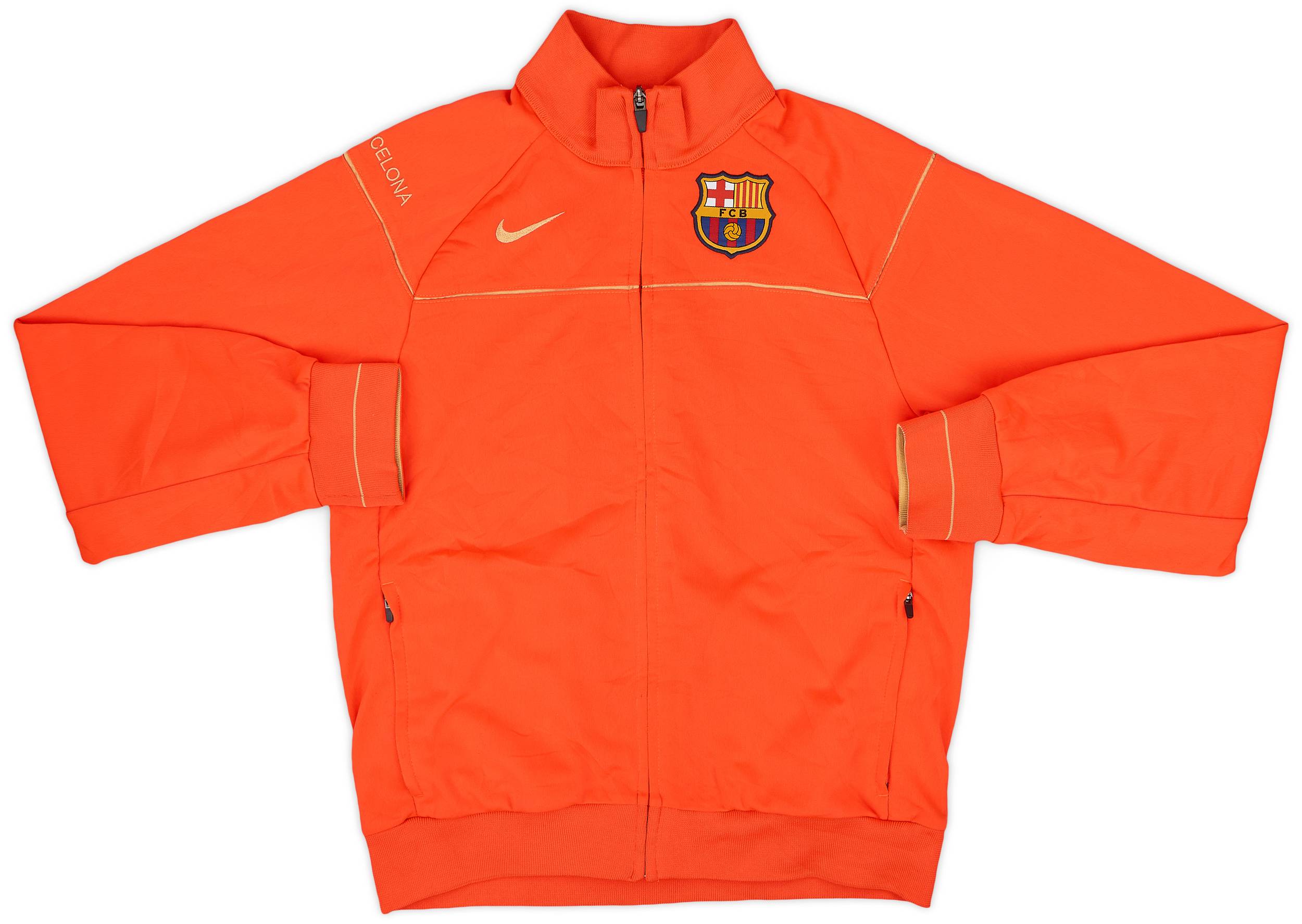 2008-09 Barcelona Nike Track Jacket - 8/10 - (L.Boys)