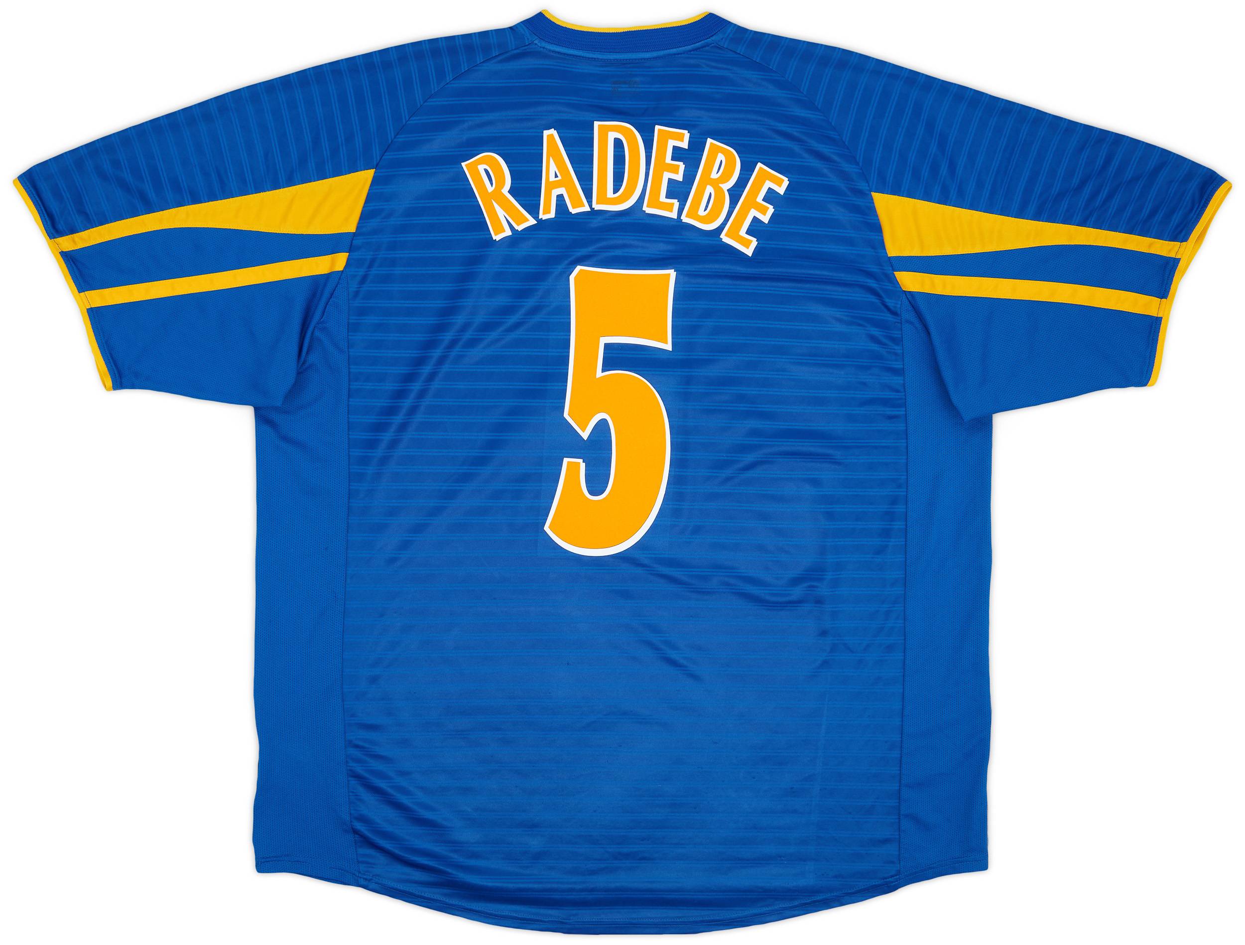 2001-03 Leeds United Away Shirt Radebe #5 - 9/10 - (XXL)