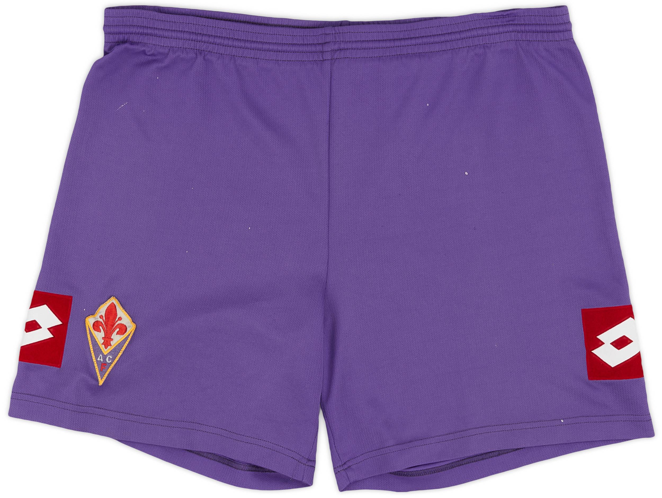 2011-12 Fiorentina Home Shorts - 4/10 - (S)