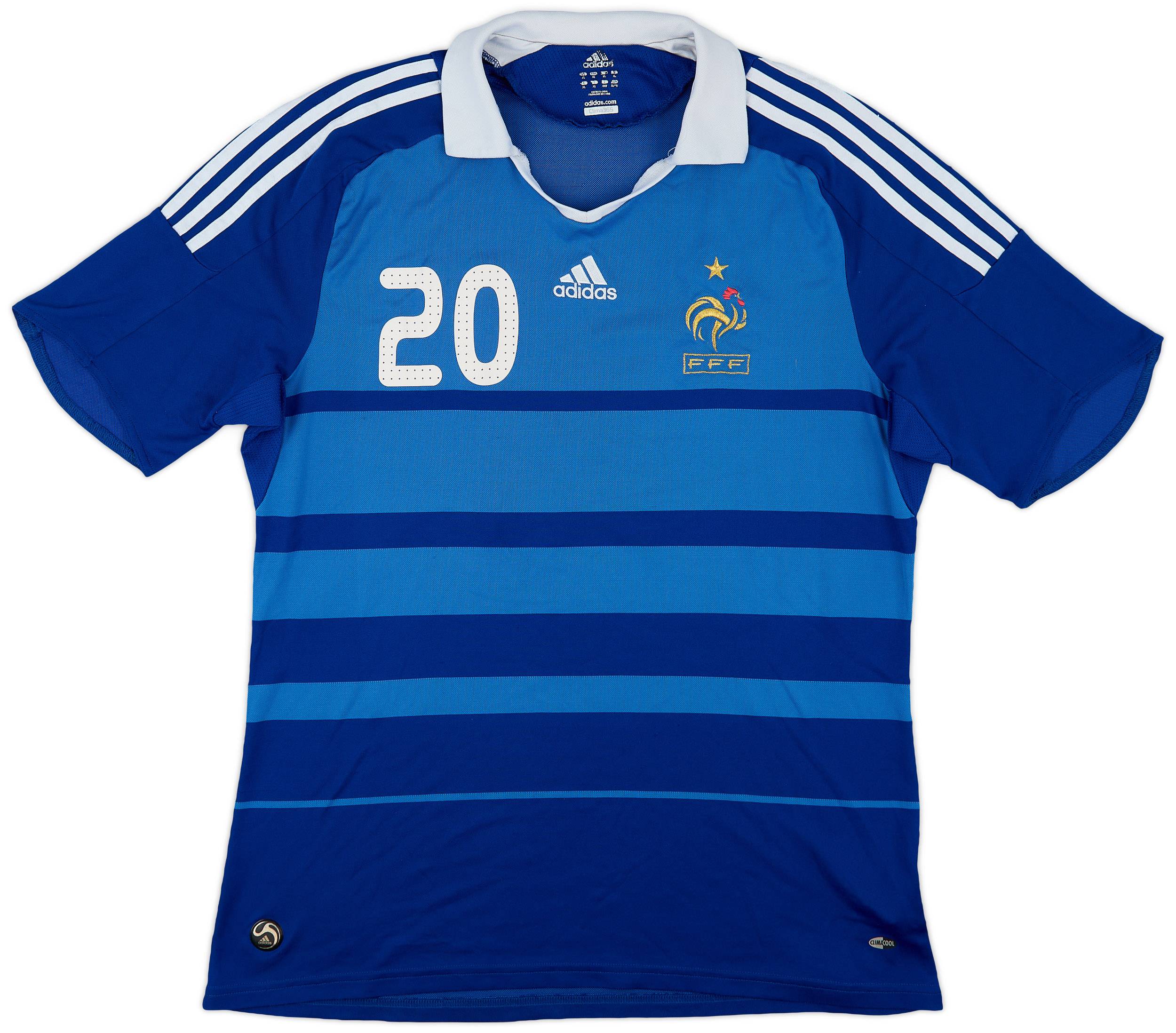 フランス代表 2008 adidas ホーム半袖 ユニフォーム #9 BENZEMA