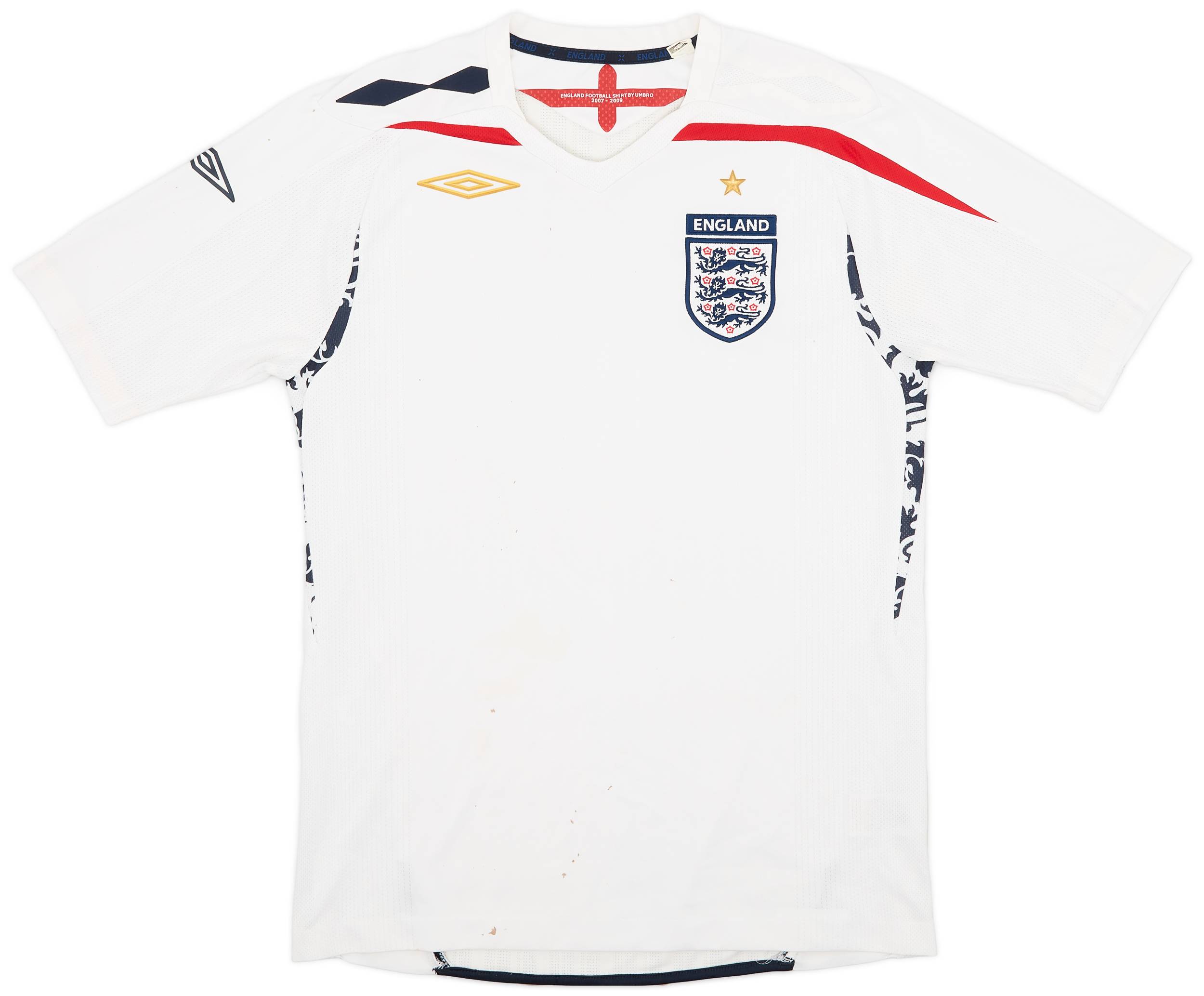 2007-09 England Home Shirt - 4/10 - (S)