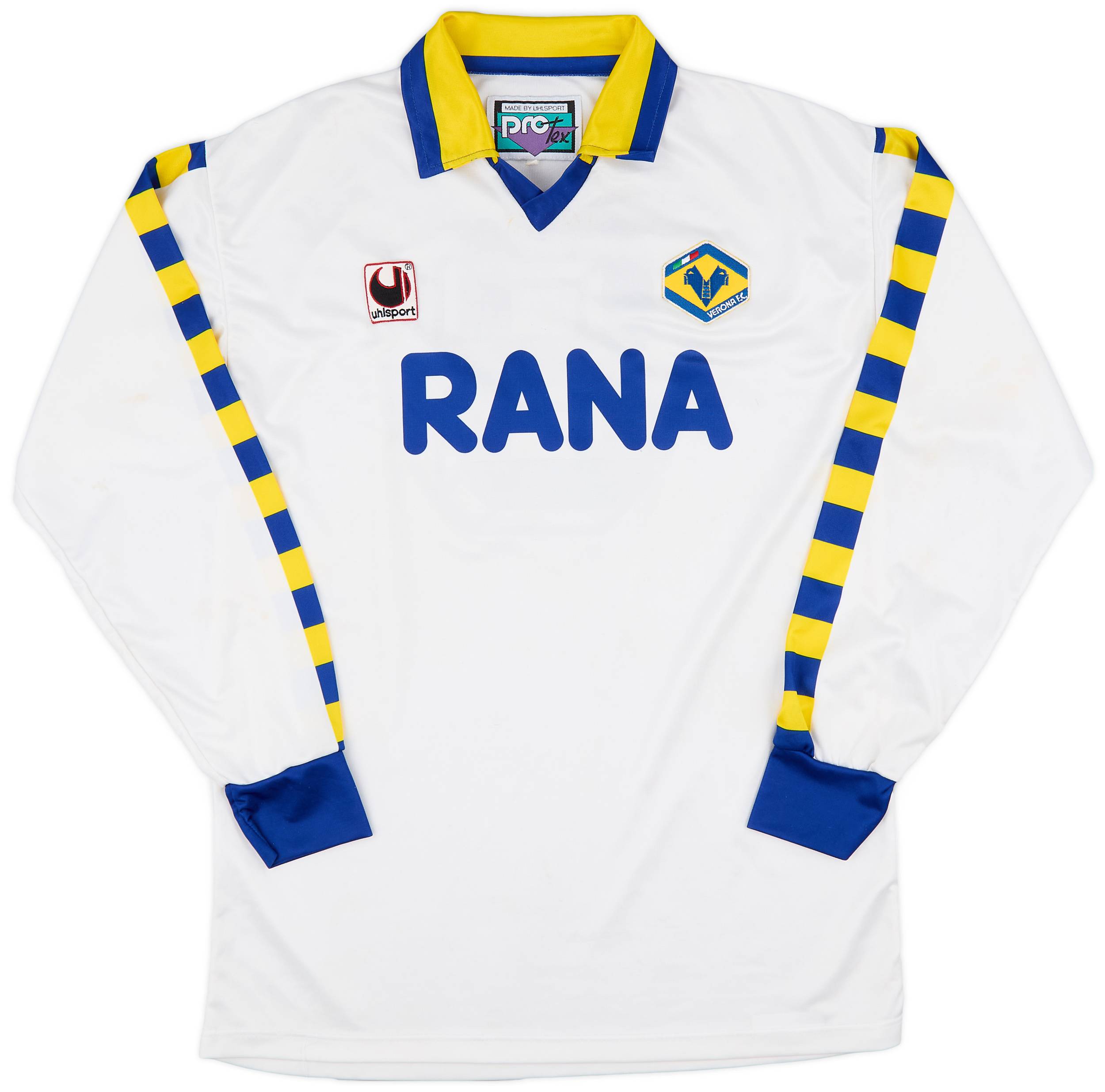 1992-95 Hellas Verona Away L/S Shirt #8 - 7/10 - (M)