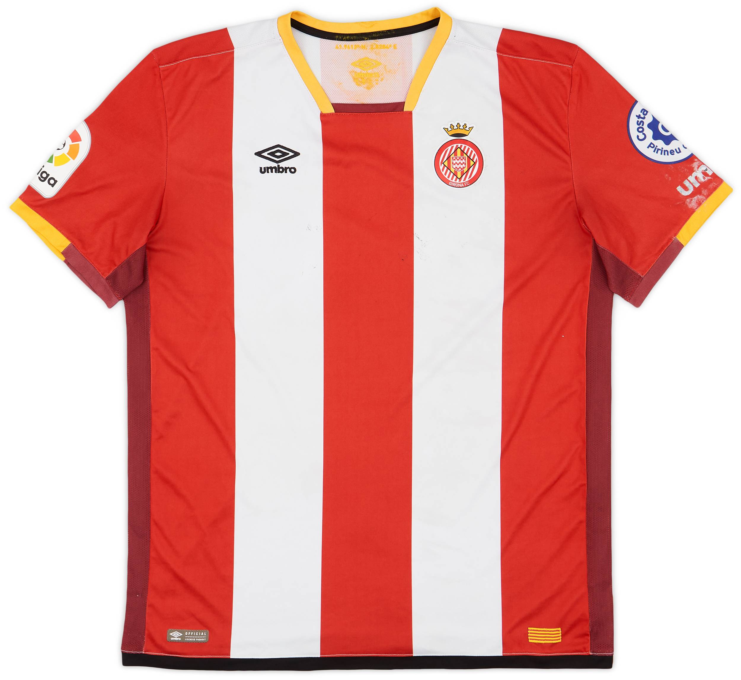 2017-18 Girona Home Shirt - 4/10 - (XL)