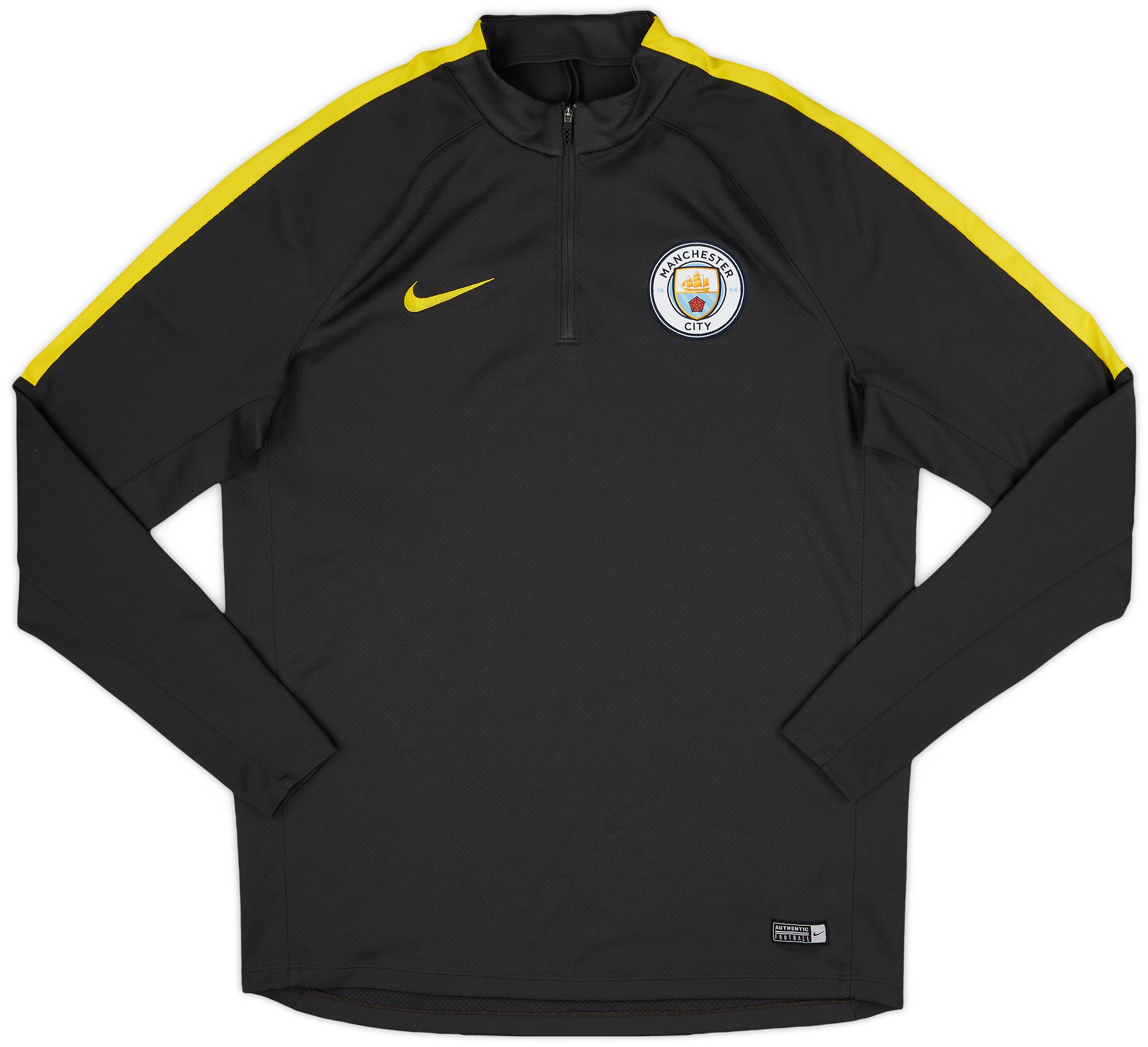 2016-17 Manchester City Nike 1/4 Zip Training Top - 8/10 - (L)