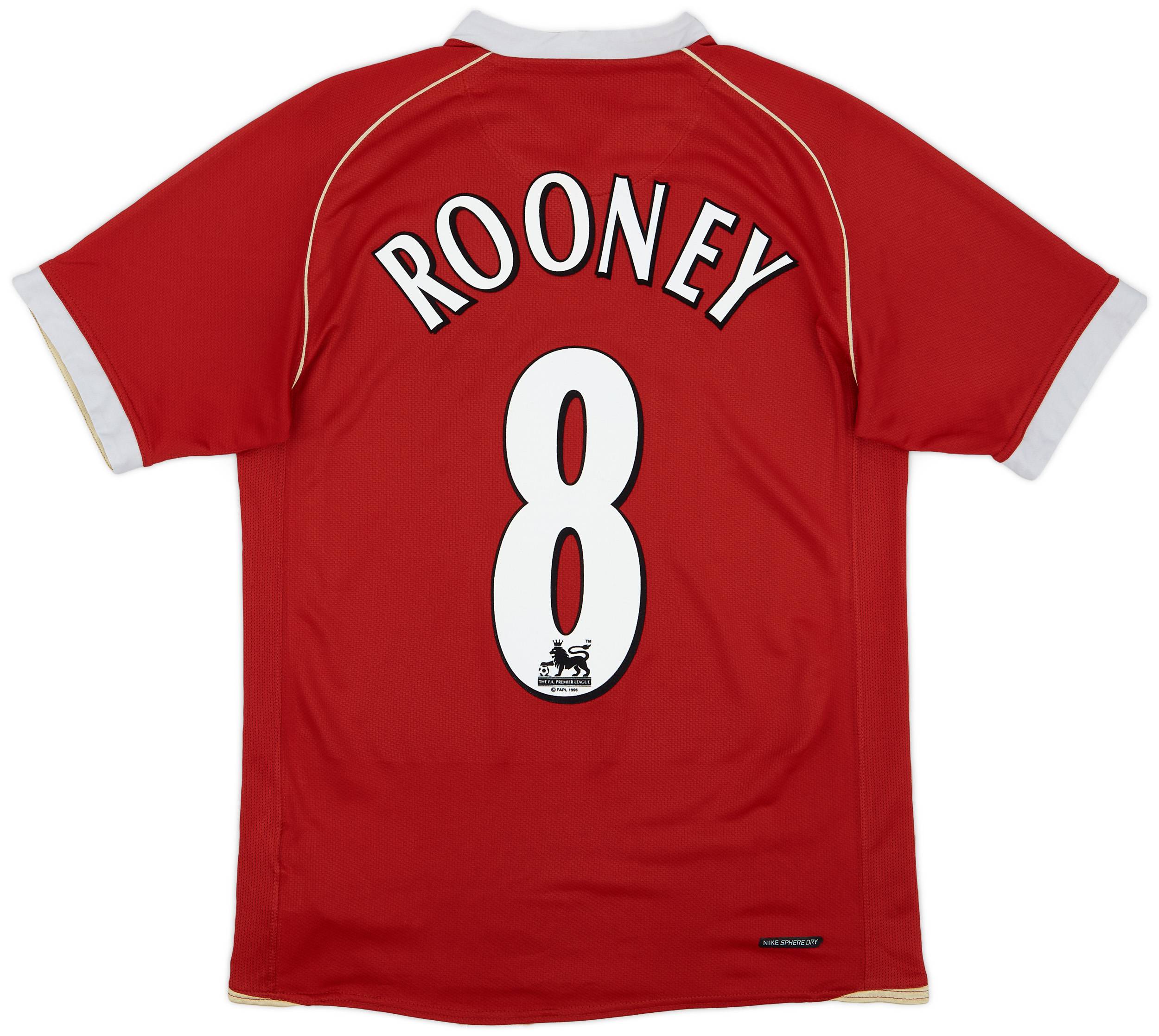 2006-07 Manchester United Home Shirt Rooney #8 - 5/10 - (S)