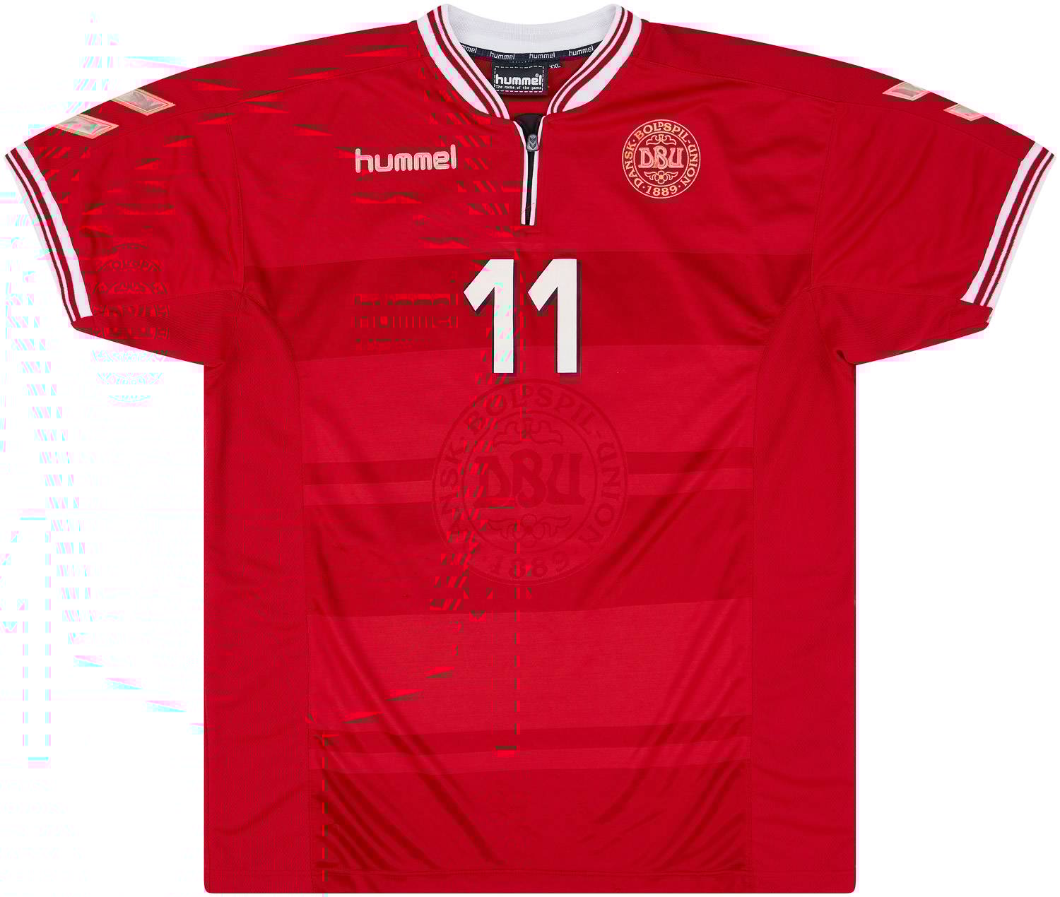 2000-02 Denmark Match Issue Home Shirt #11