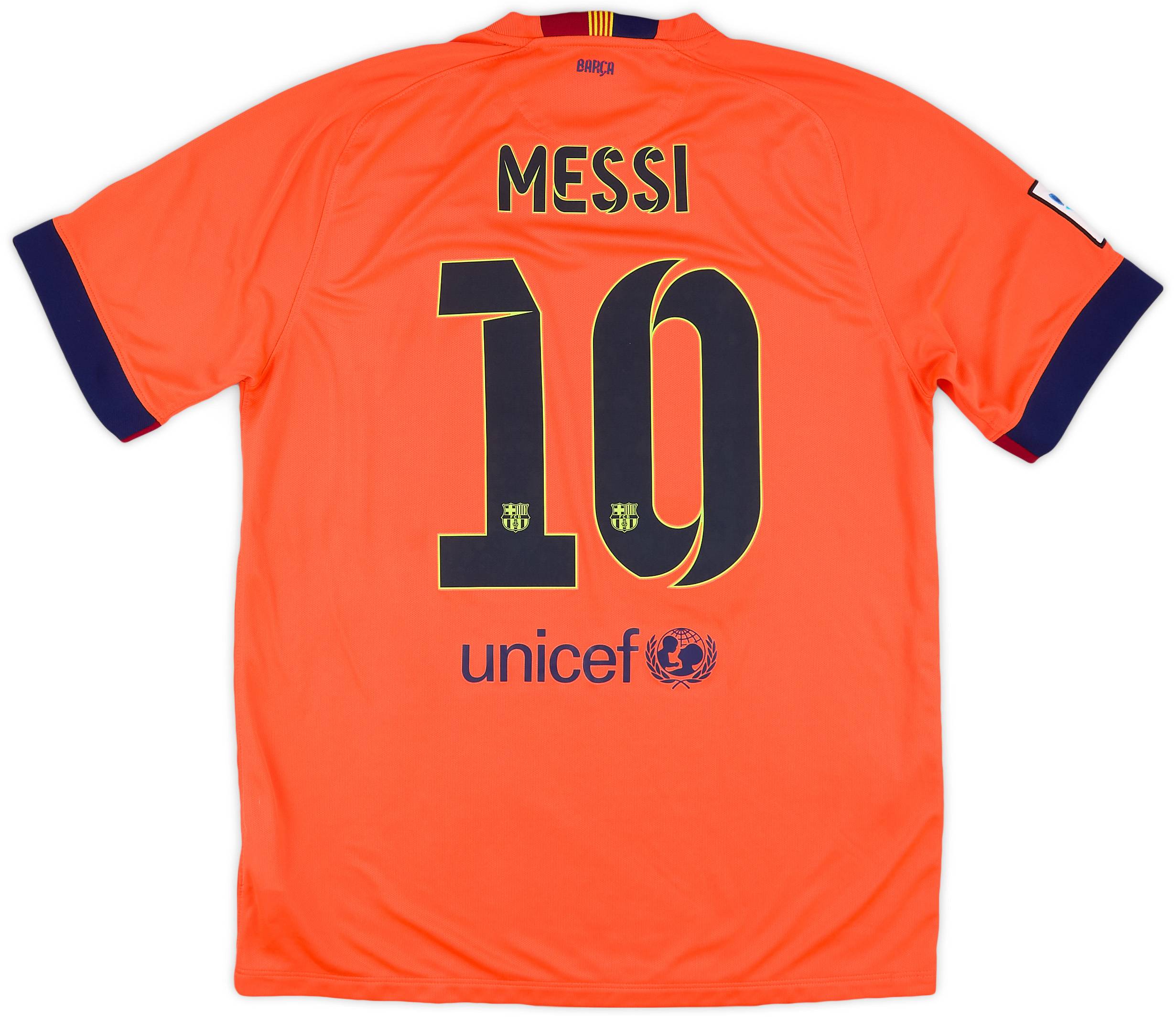 2014-15 Barcelona Away Shirt Messi #10 - 8/10 - (L)