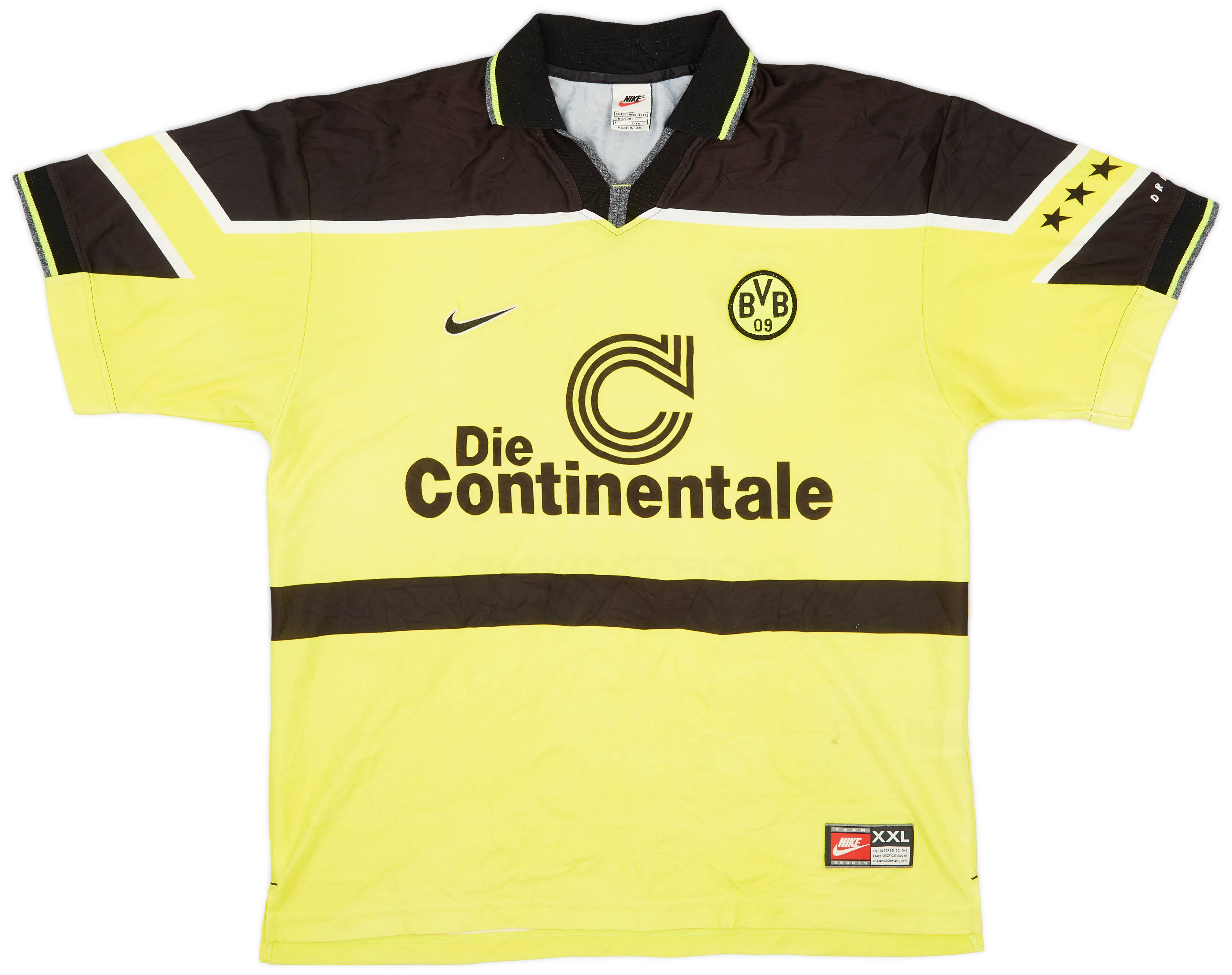 1997-98 Borussia Dortmund Home Shirt - 7/10 - (XXL)