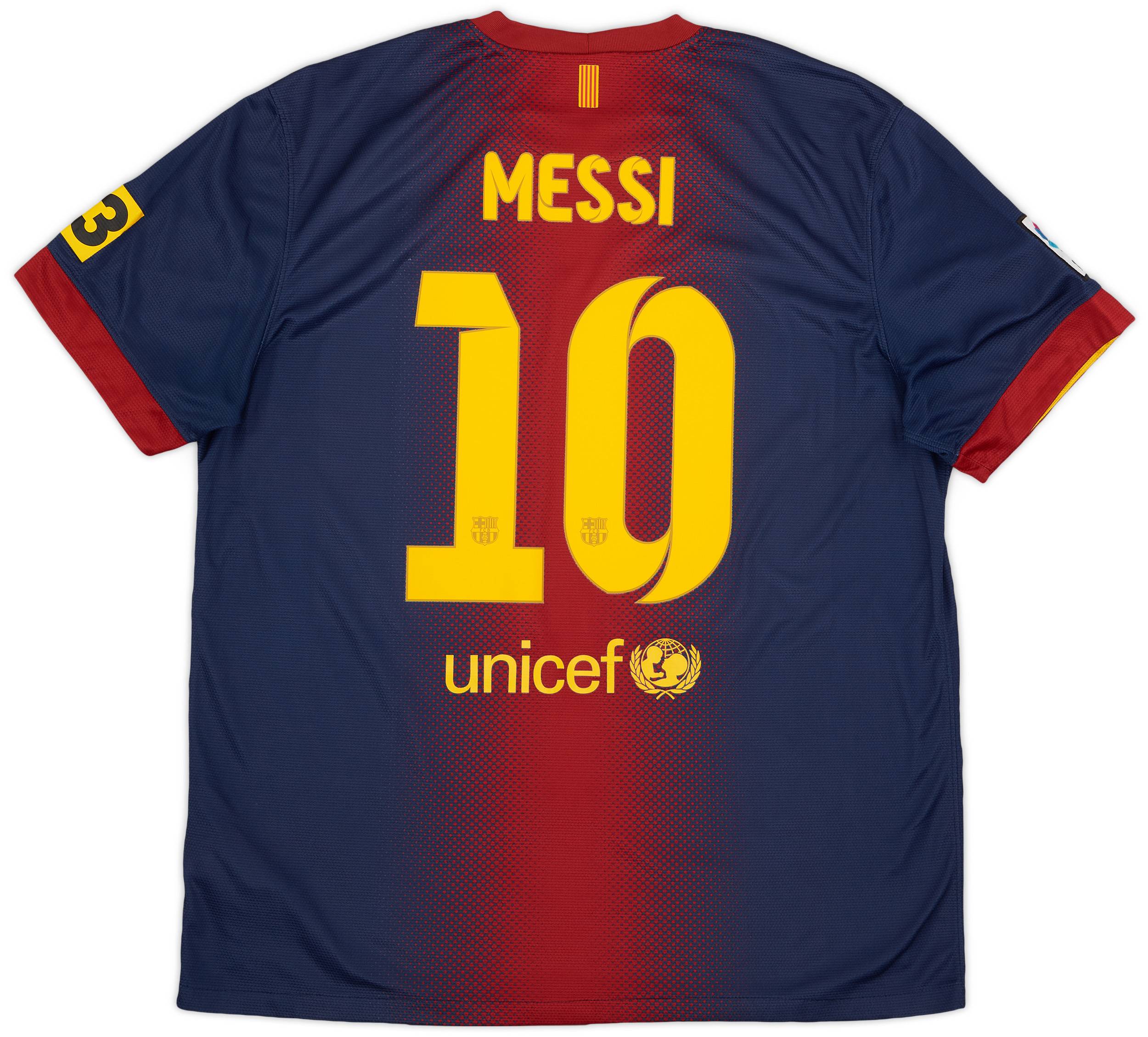 2012-13 Barcelona Home Shirt Messi #10 - 6/10 - (XL)