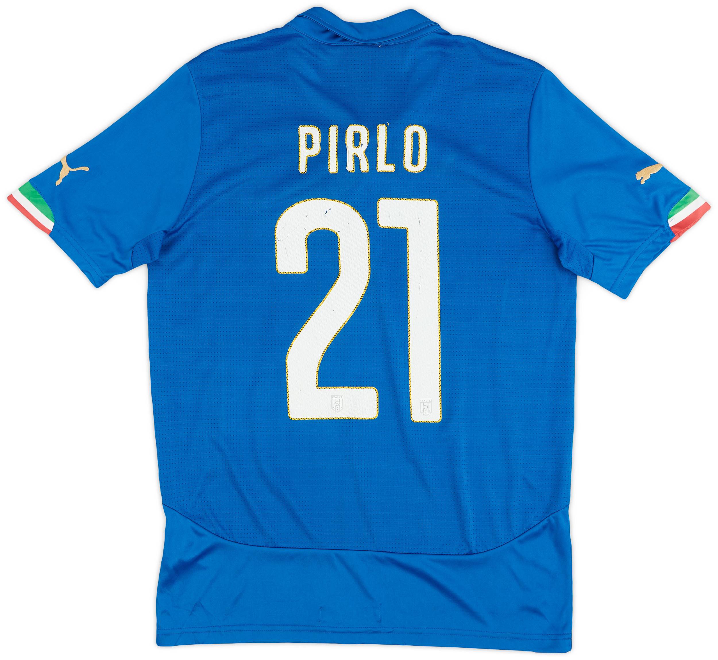 2014-15 Italy Home Shirt Pirlo #21 - 6/10 - (S)