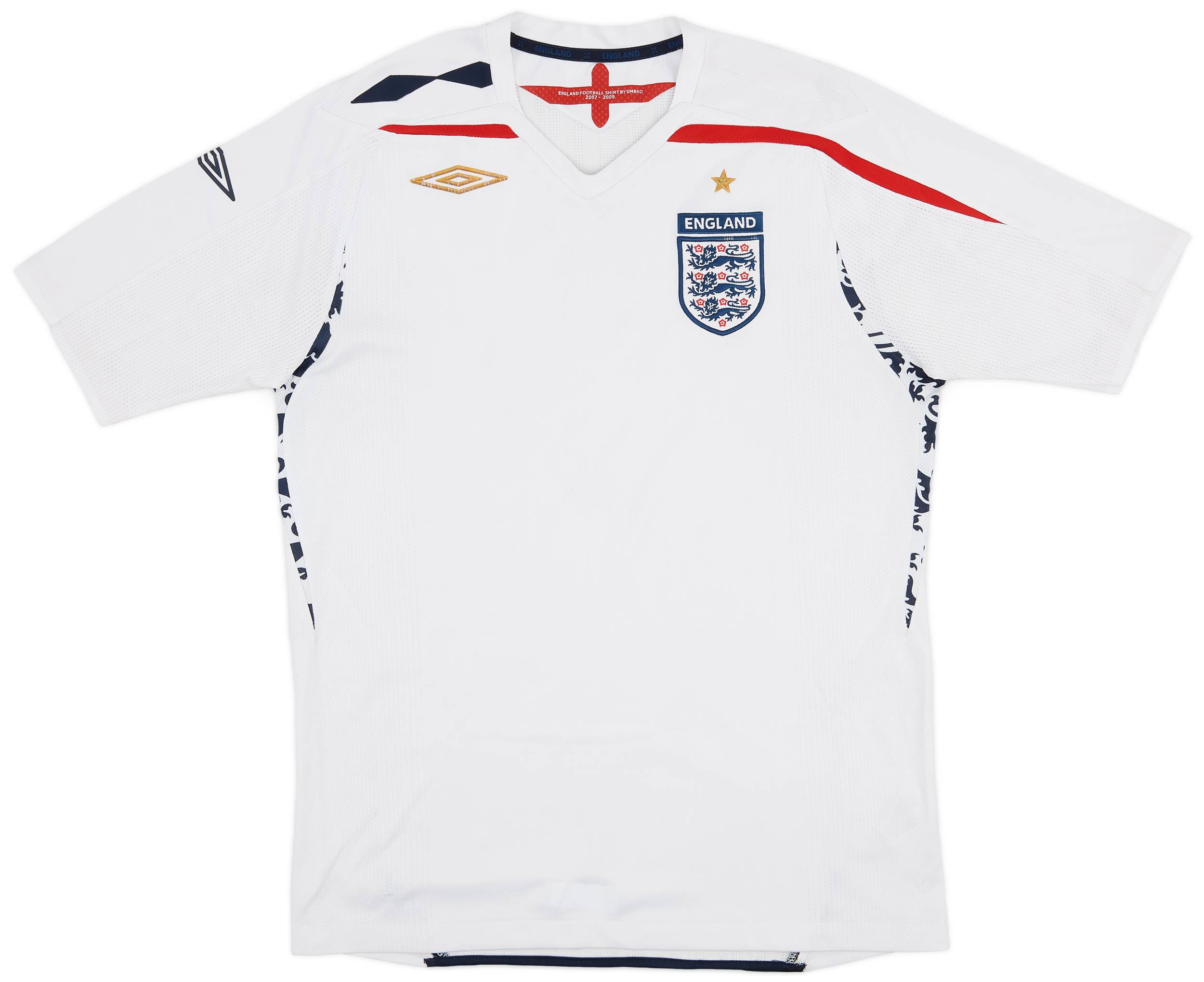 2007-09 England Home Shirt - 6/10 - (M)