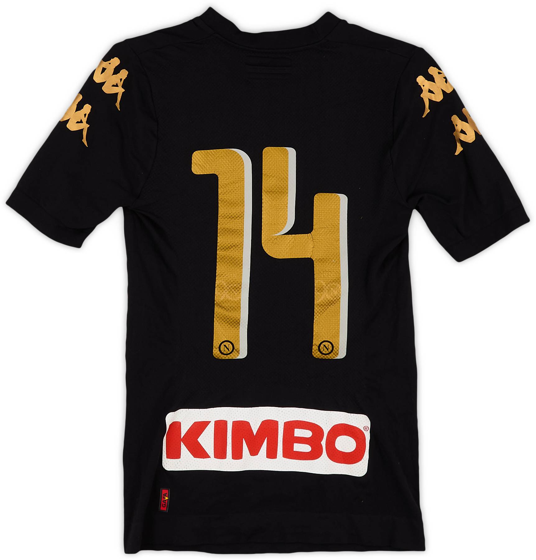 2016-17 Napoli Authentic Third Shirt #14 - 7/10 - (XS/S)