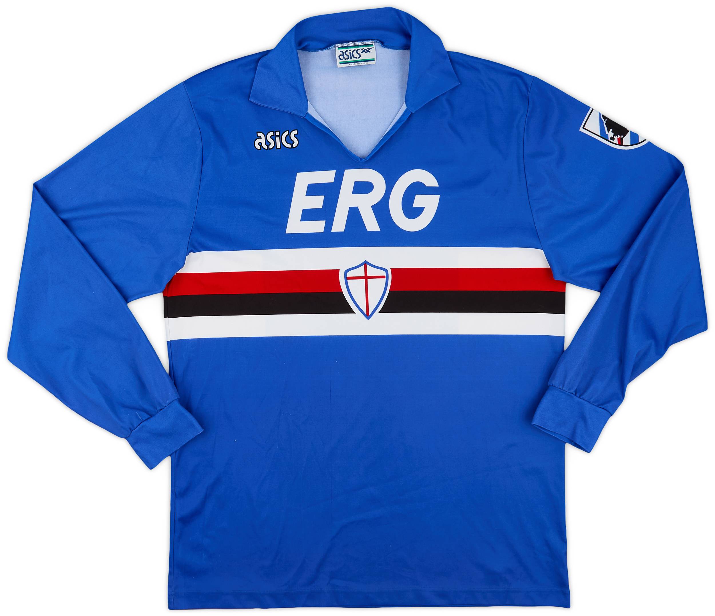 1990-92 Sampdoria Home L/S Shirt - 9/10 - (XL)