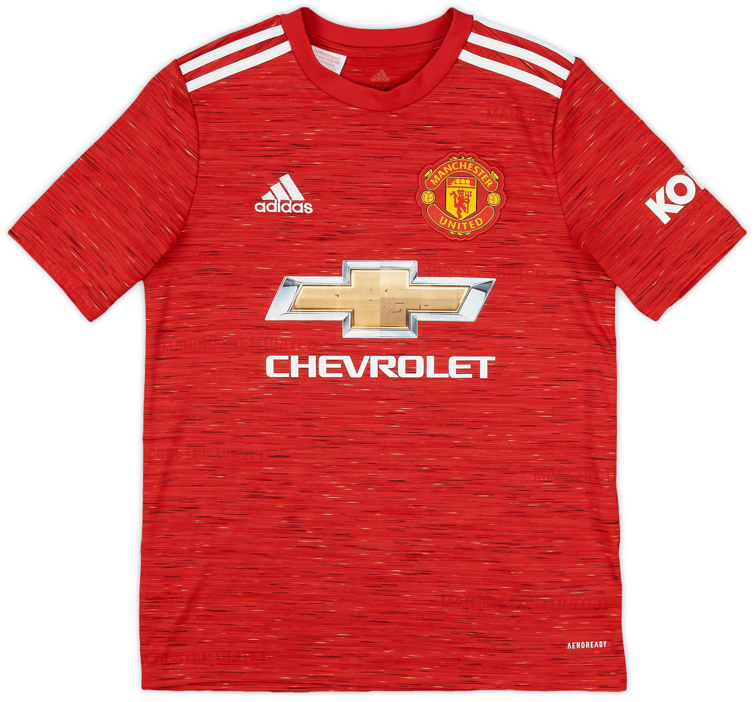 2020-21 Manchester United Home Shirt - 7/10 - (L.Boys)