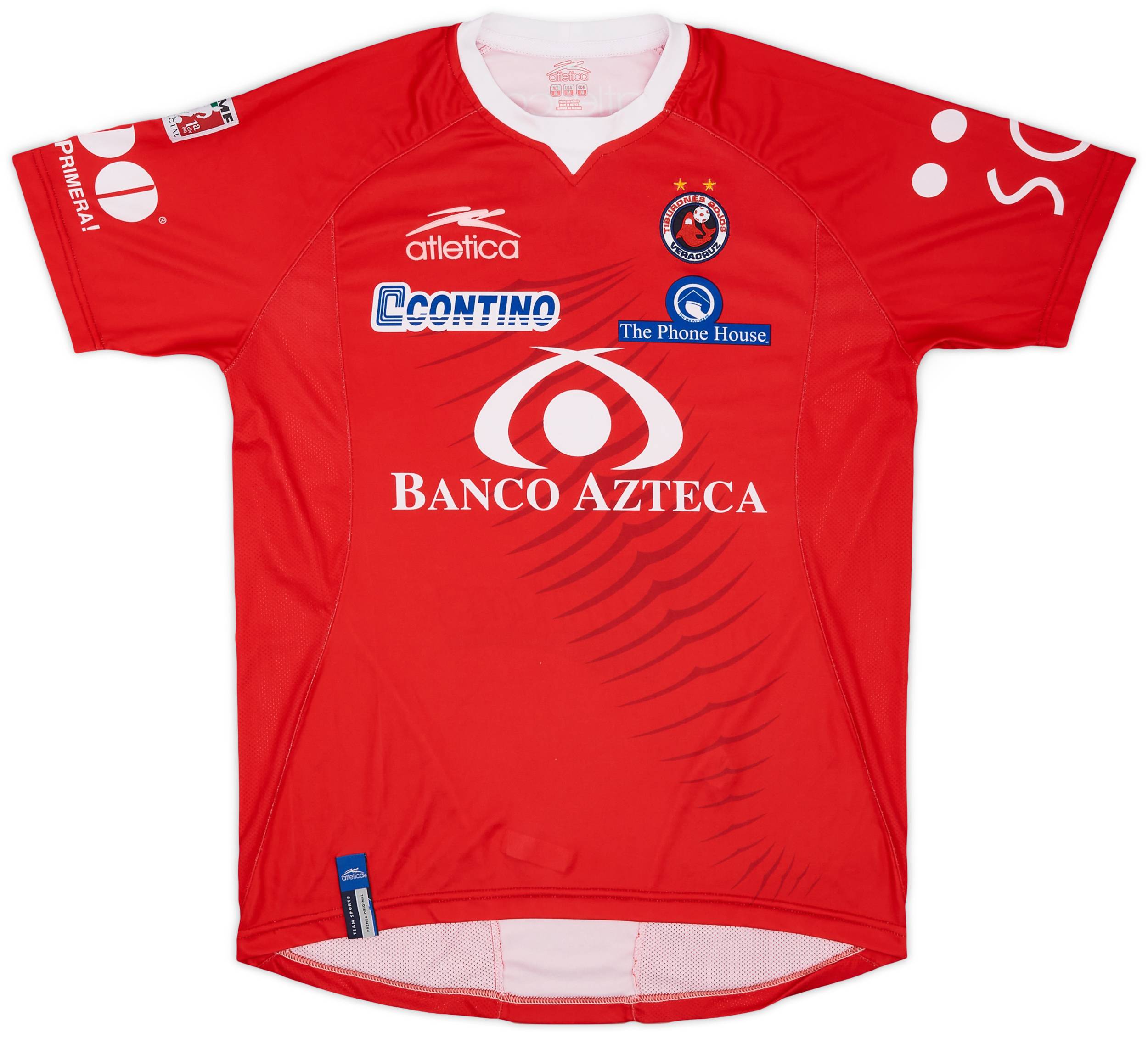 2007-08 Tiburones Rojos Veracruz Home Shirt - 9/10 - (M)