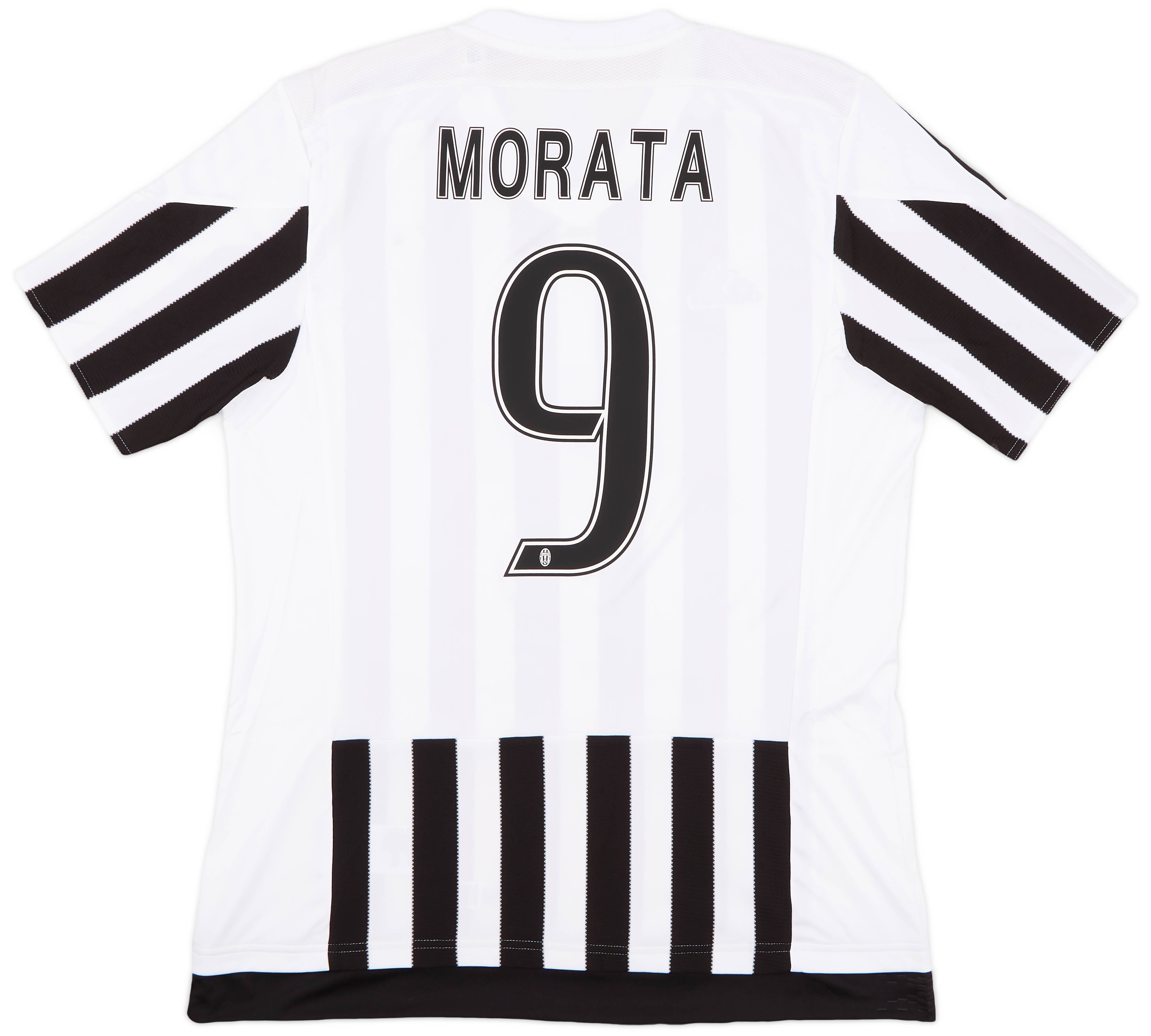 2015-16 Juventus Home Shirt Morata #9 - 9/10 - (L)