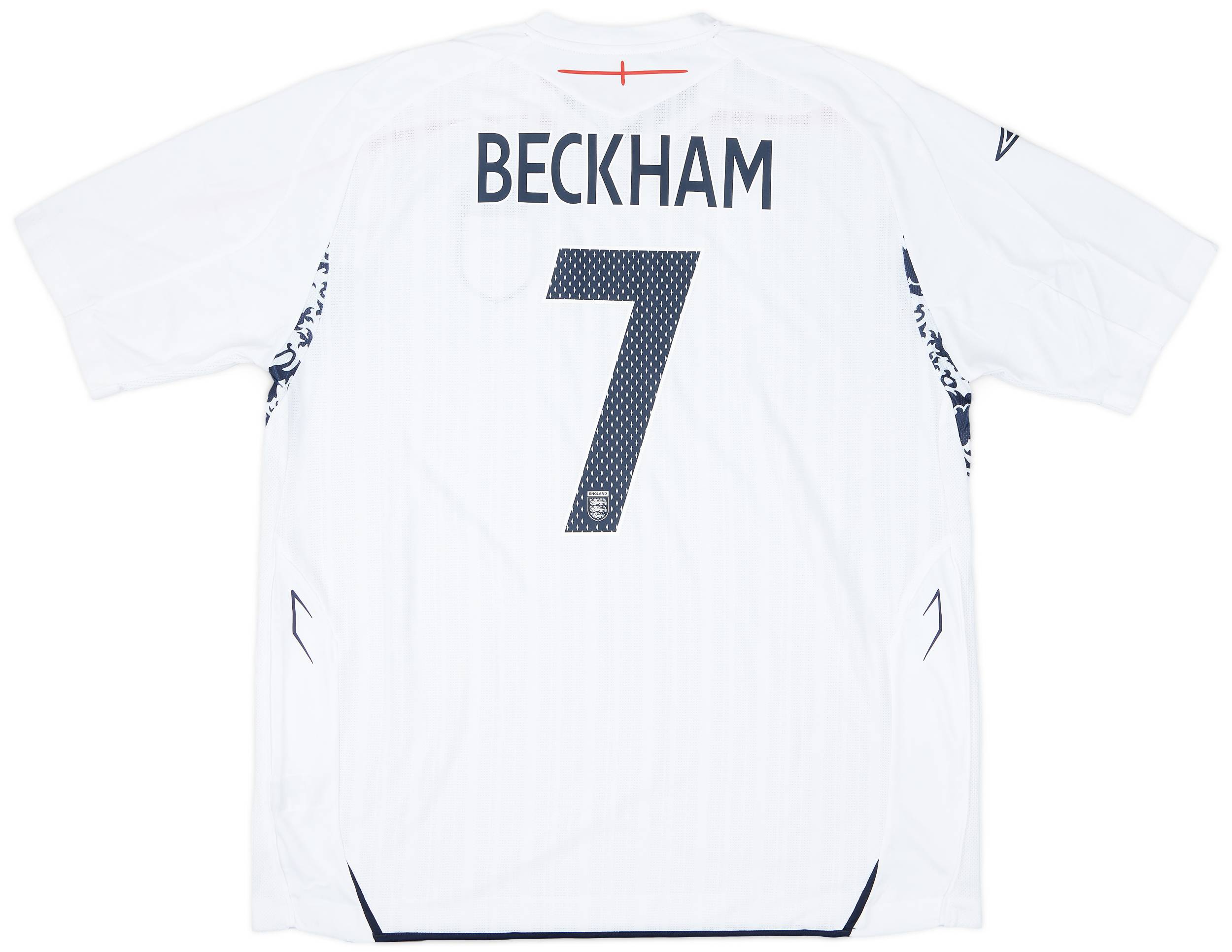 2007-09 England Home Shirt Beckham #7 (XXL)