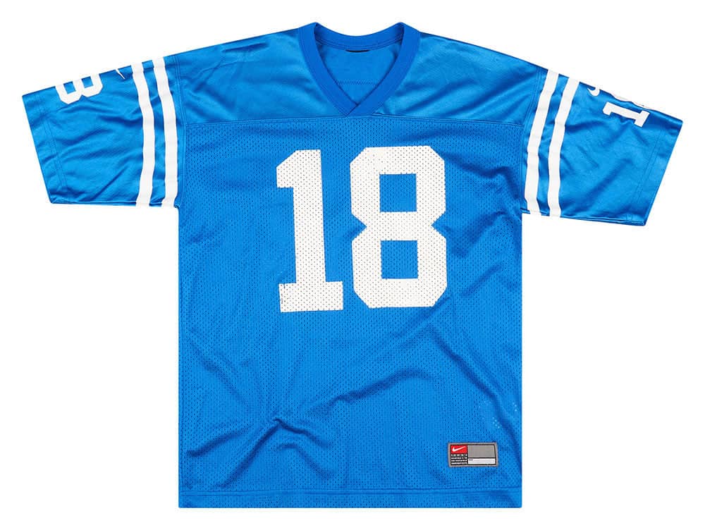 1998 Indianapolis Colts Manning 18 Nike Jersey Home Y