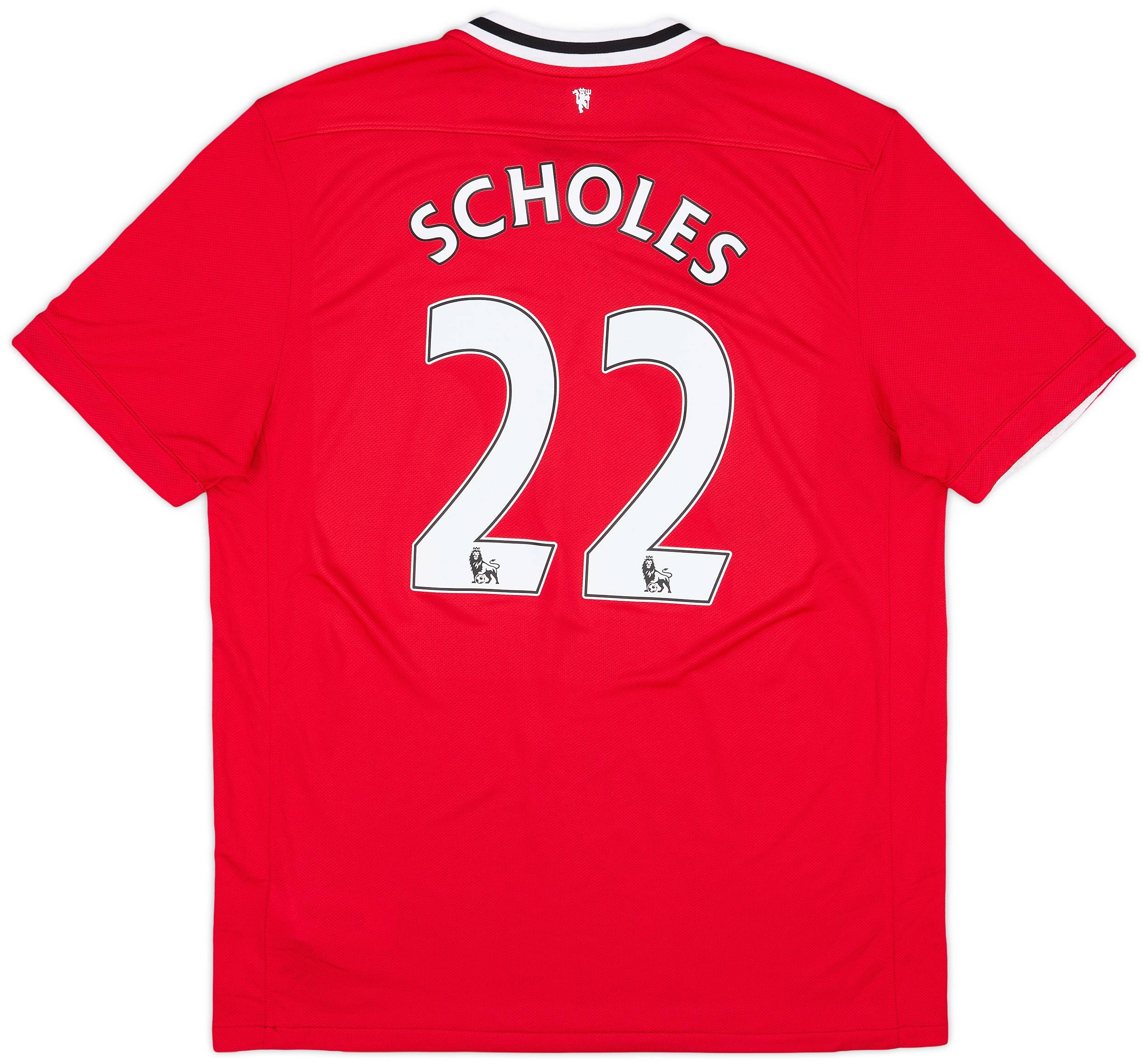 2012-13 Manchester United Home Shirt Scholes #22 - 6/10 - (XL)