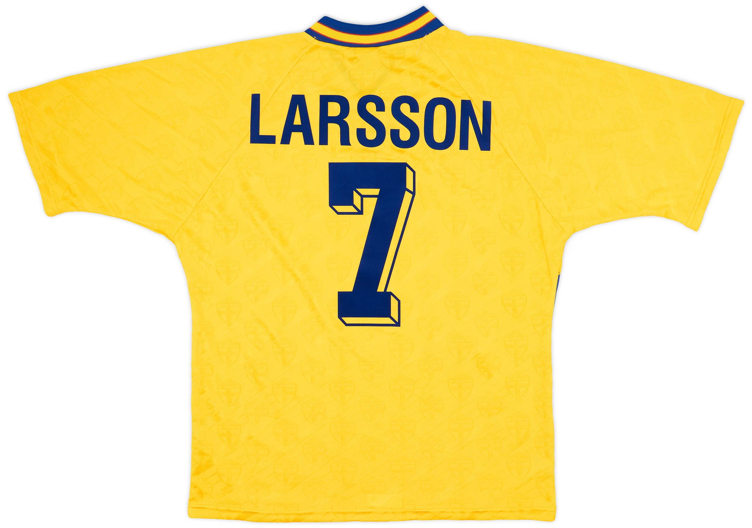 1994-96 Sweden Home Shirt Larsson #7 - 9/10 - (XL)