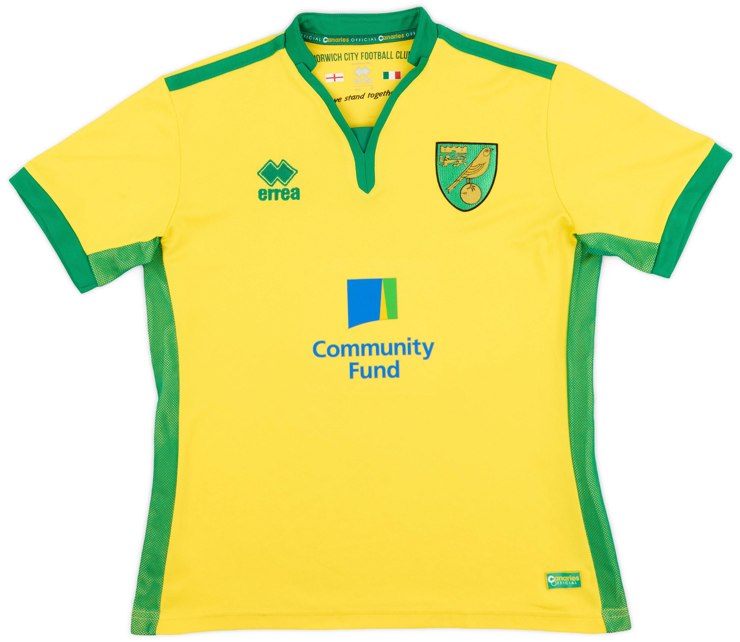 2016-17 Norwich Home Shirt - 8/10 - (S)