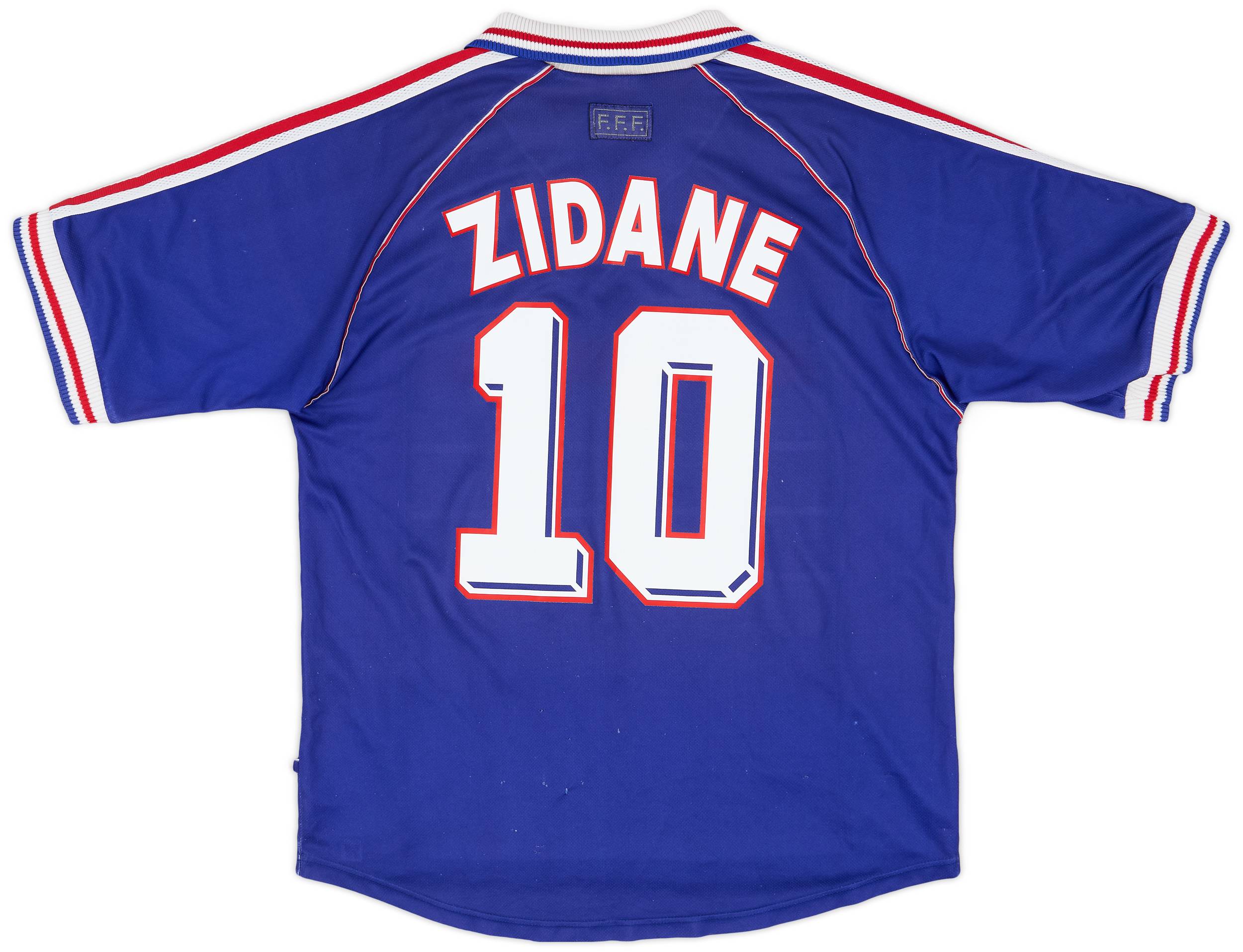 1998-00 France Home Shirt Zidane #10 - 6/10 - (XL)