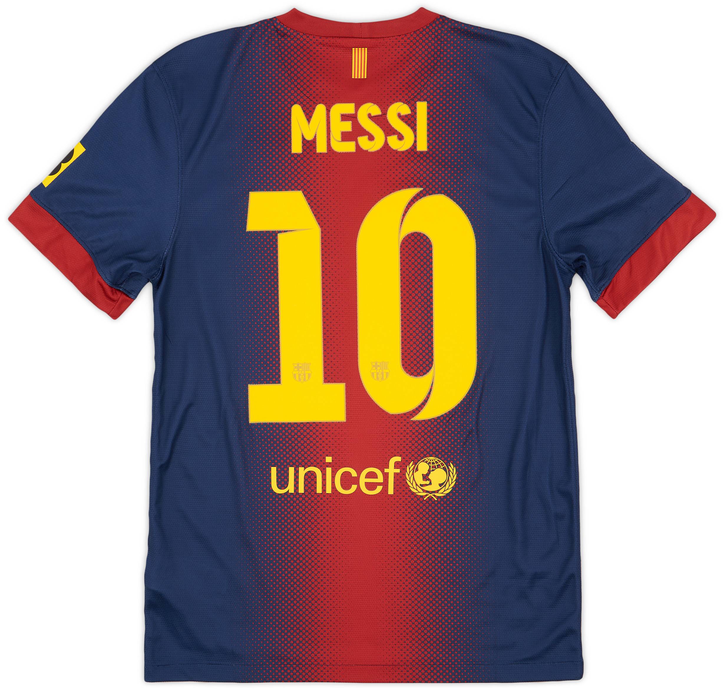 2012-13 Barcelona Home Shirt Messi #10 - 9/10 - (S)