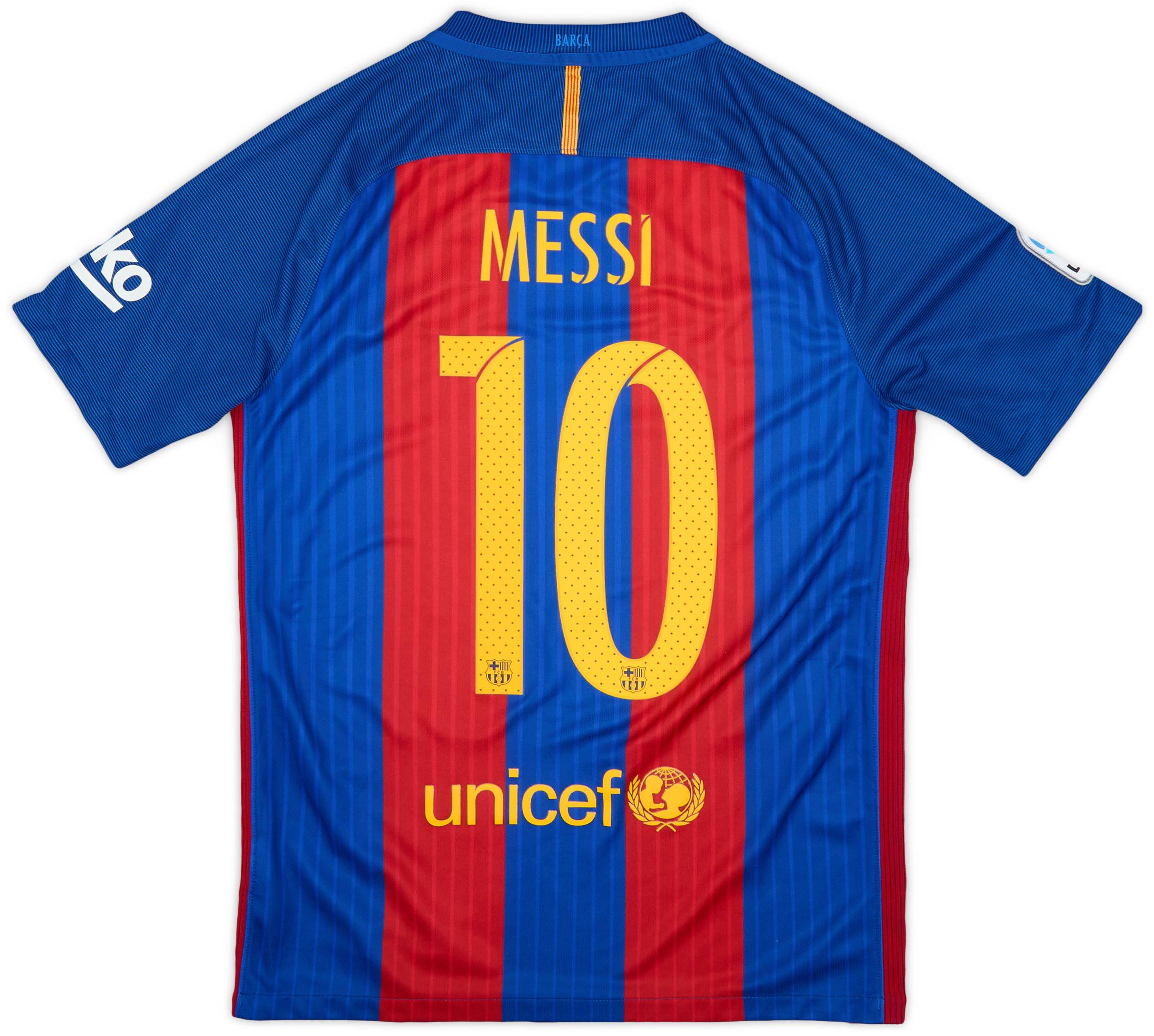 2016-17 Barcelona Home Shirt Messi #10 - 9/10 - (S)