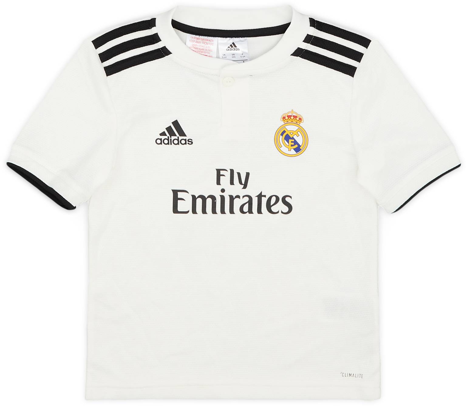 2018-19 Real Madrid Home Shirt - 8/10 - (5-6 Years)