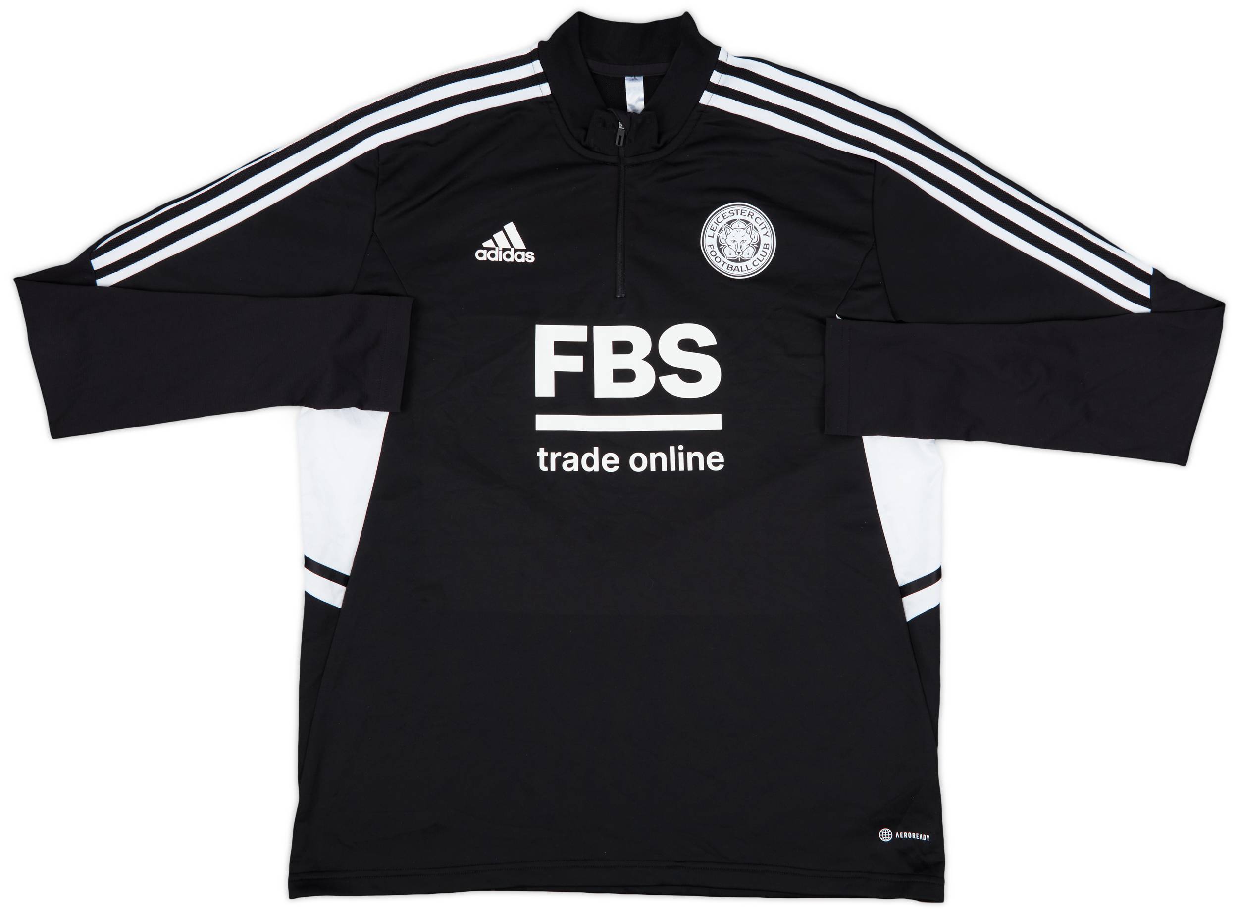 2022-23 Leicester City adidas 1/4 Zip Training Top - 8/10 - (XL)