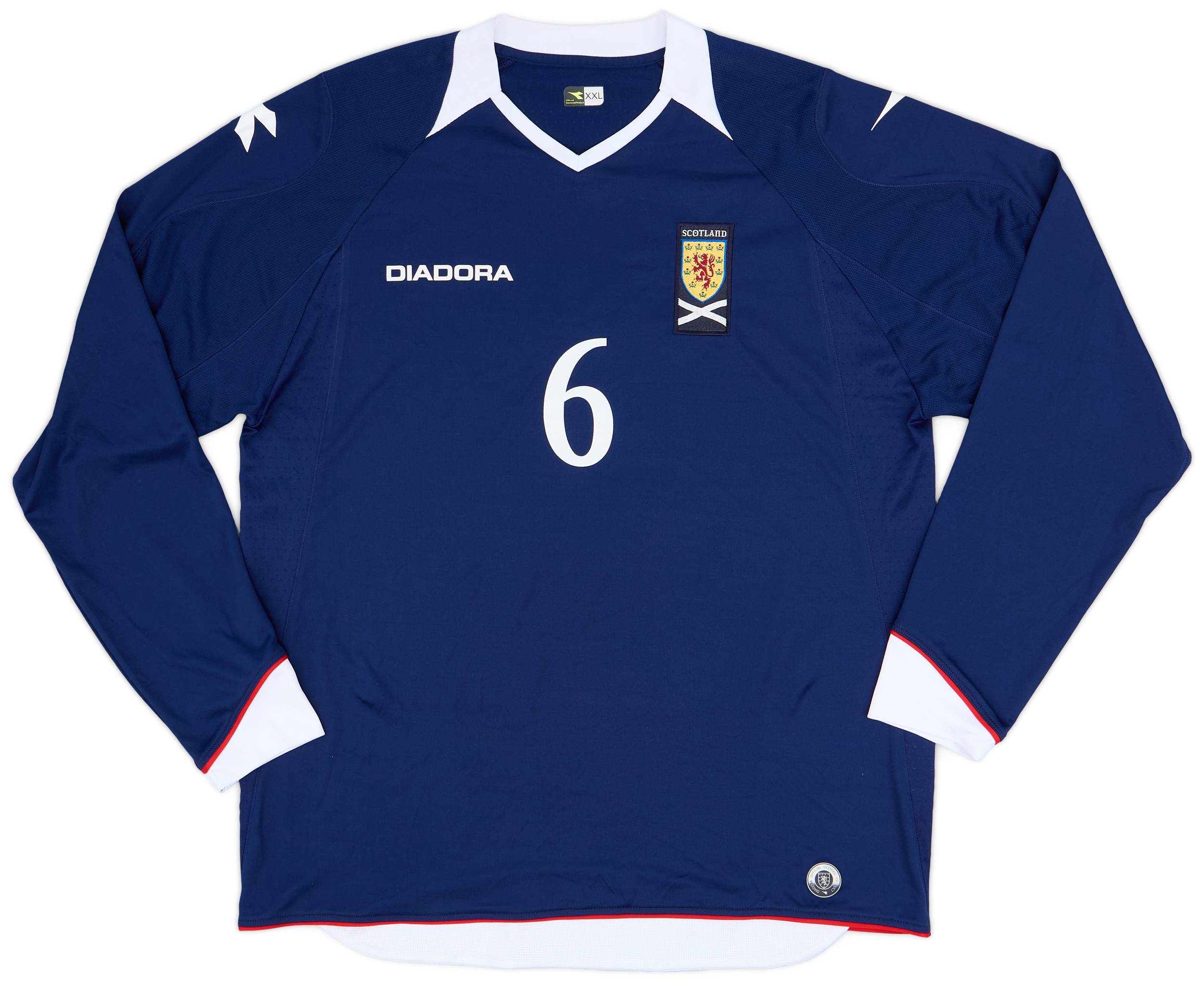 2008-09 Scotland Home L/S Shirt #6 - 9/10 - (XXL)