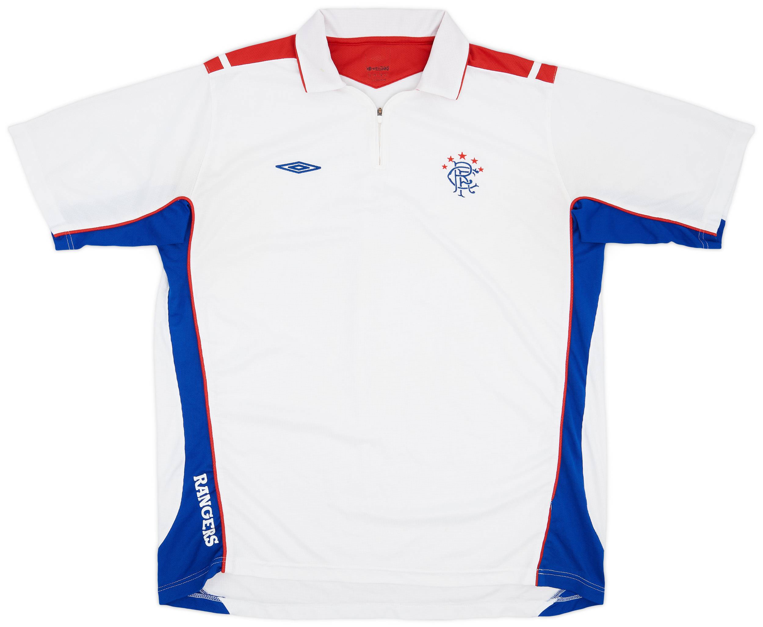 2006-07 Rangers Umbro 1/4 Zip Polo Shirt - 8/10 - (XXL)