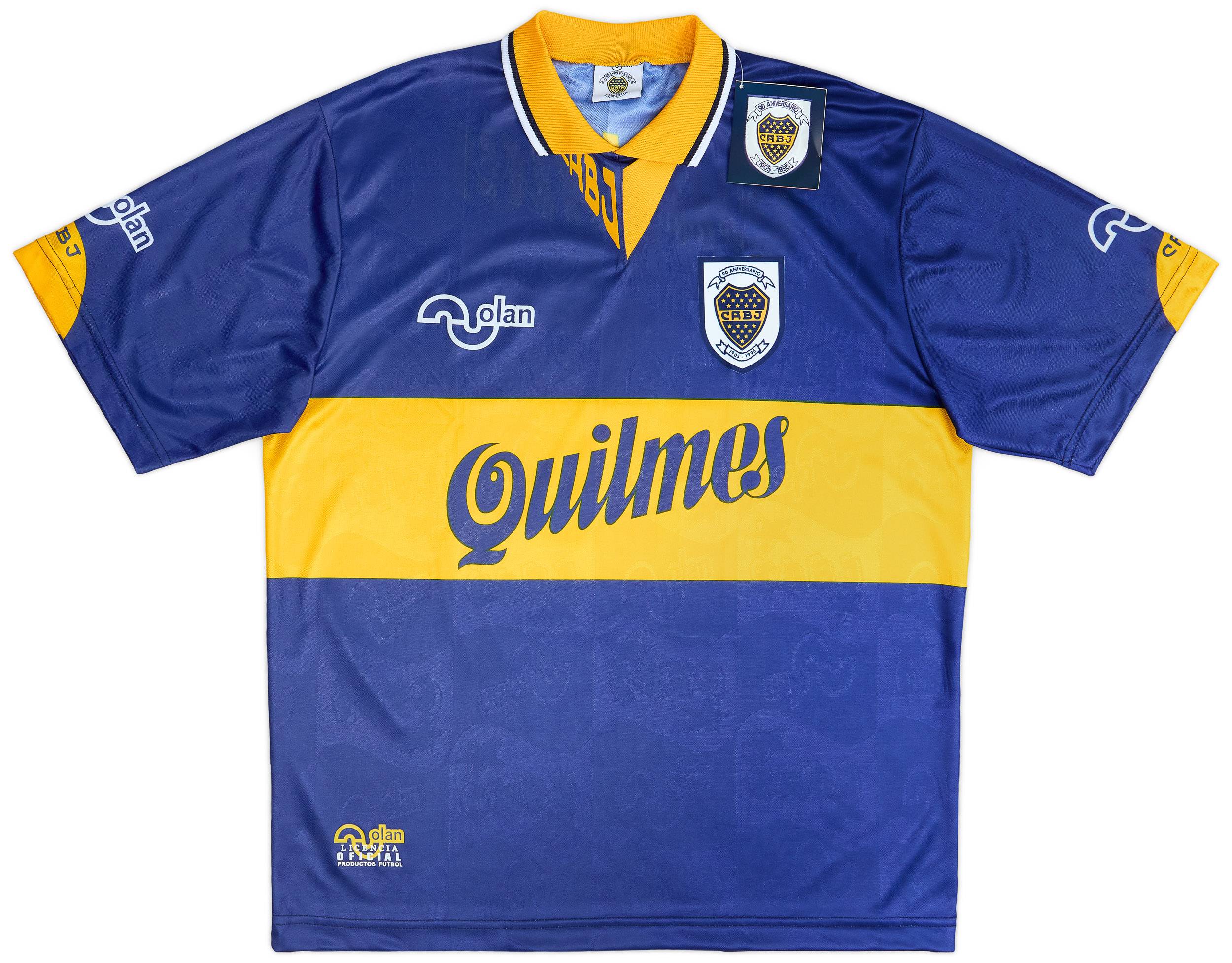 1995-96 Boca Juniors Olan Reissue Home Shirt #10 (Maradona)