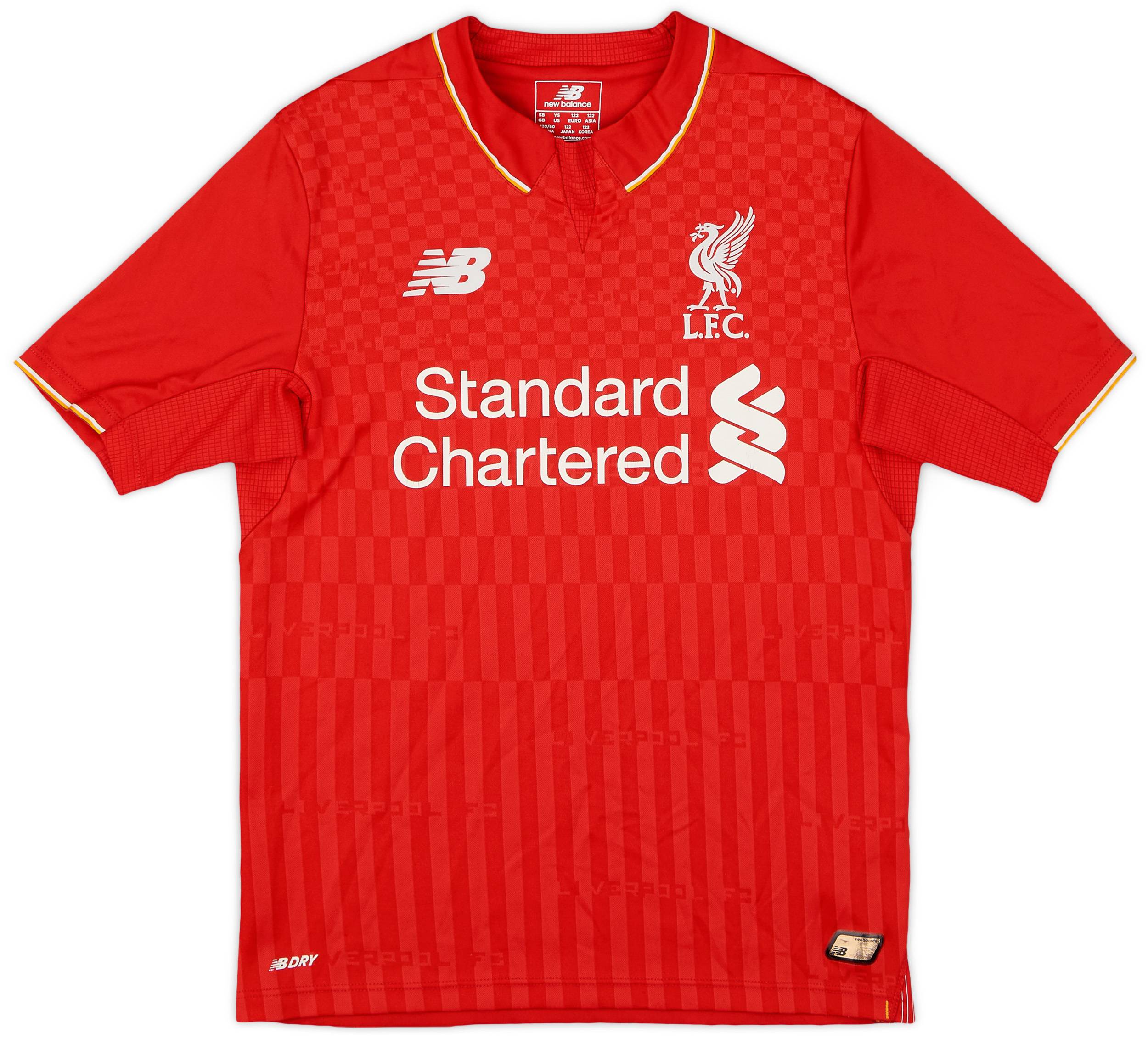 2015-16 Liverpool Home Shirt - 8/10 - (S.Boys)