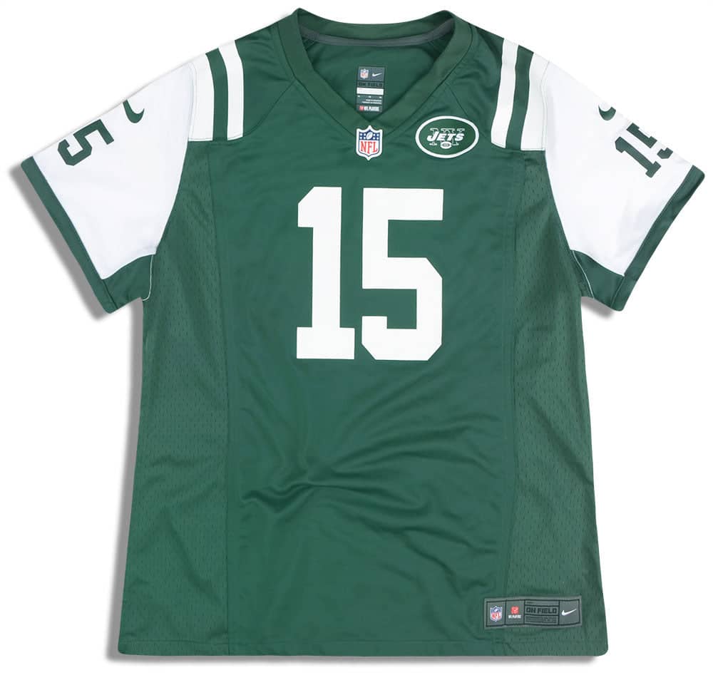 2012 New York Jets Tebow #15 Nike Game Jersey (Home) Womens (L)