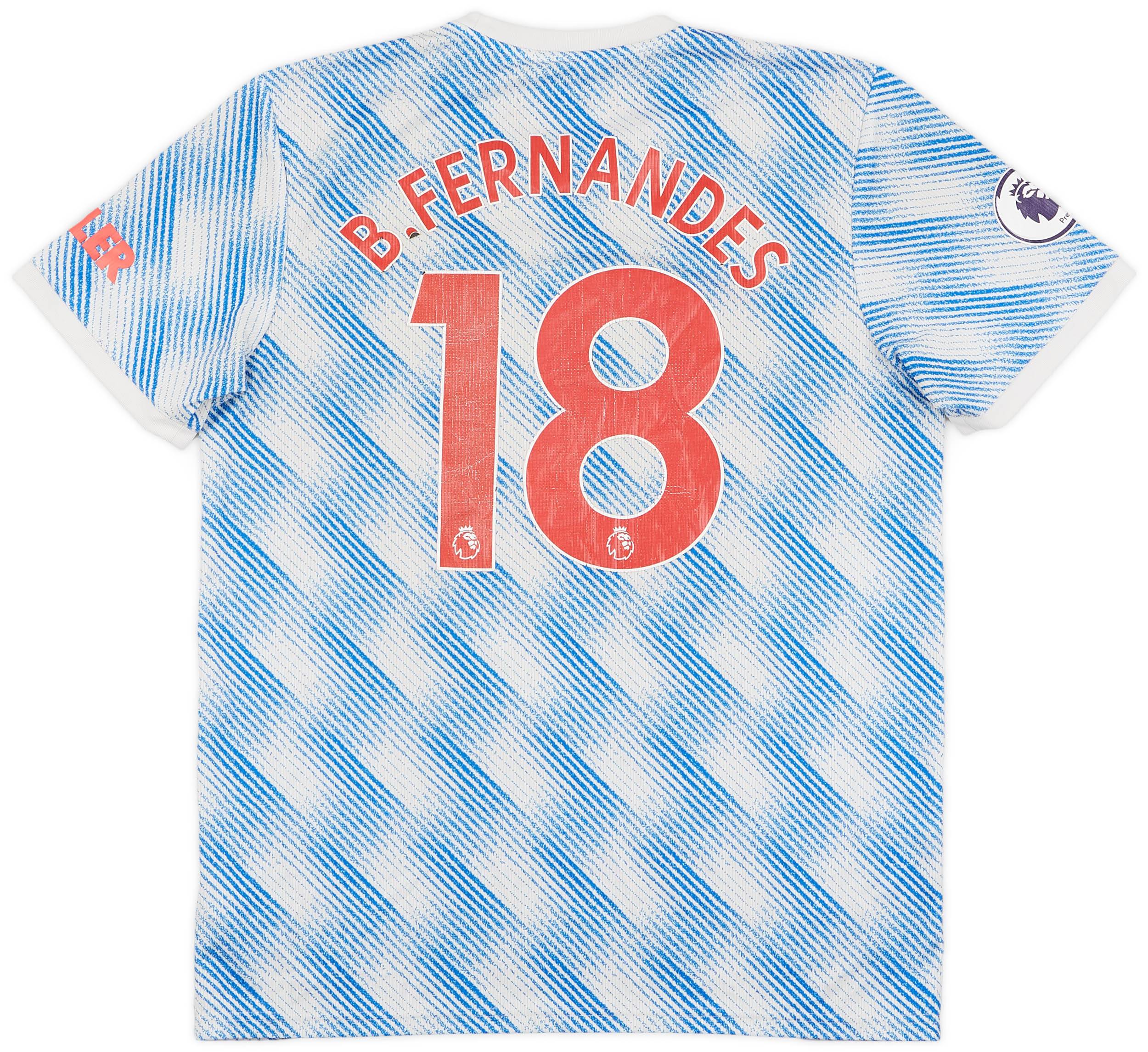 2021-22 Manchester United Away Shirt B.Fernandes #18 - 5/10 - (L)