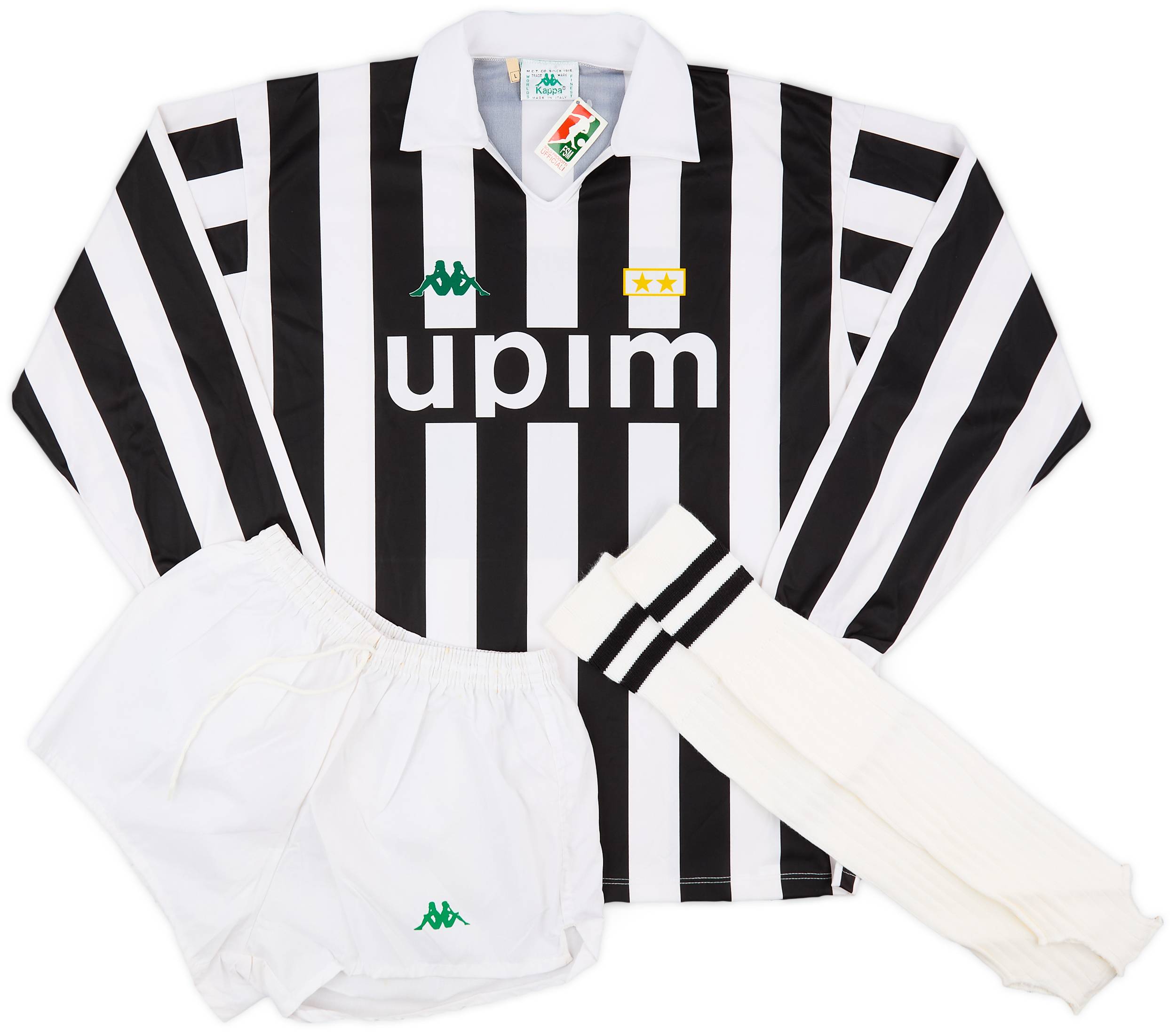 1991-92 Juventus Basic Full L/S Home Kit (L)