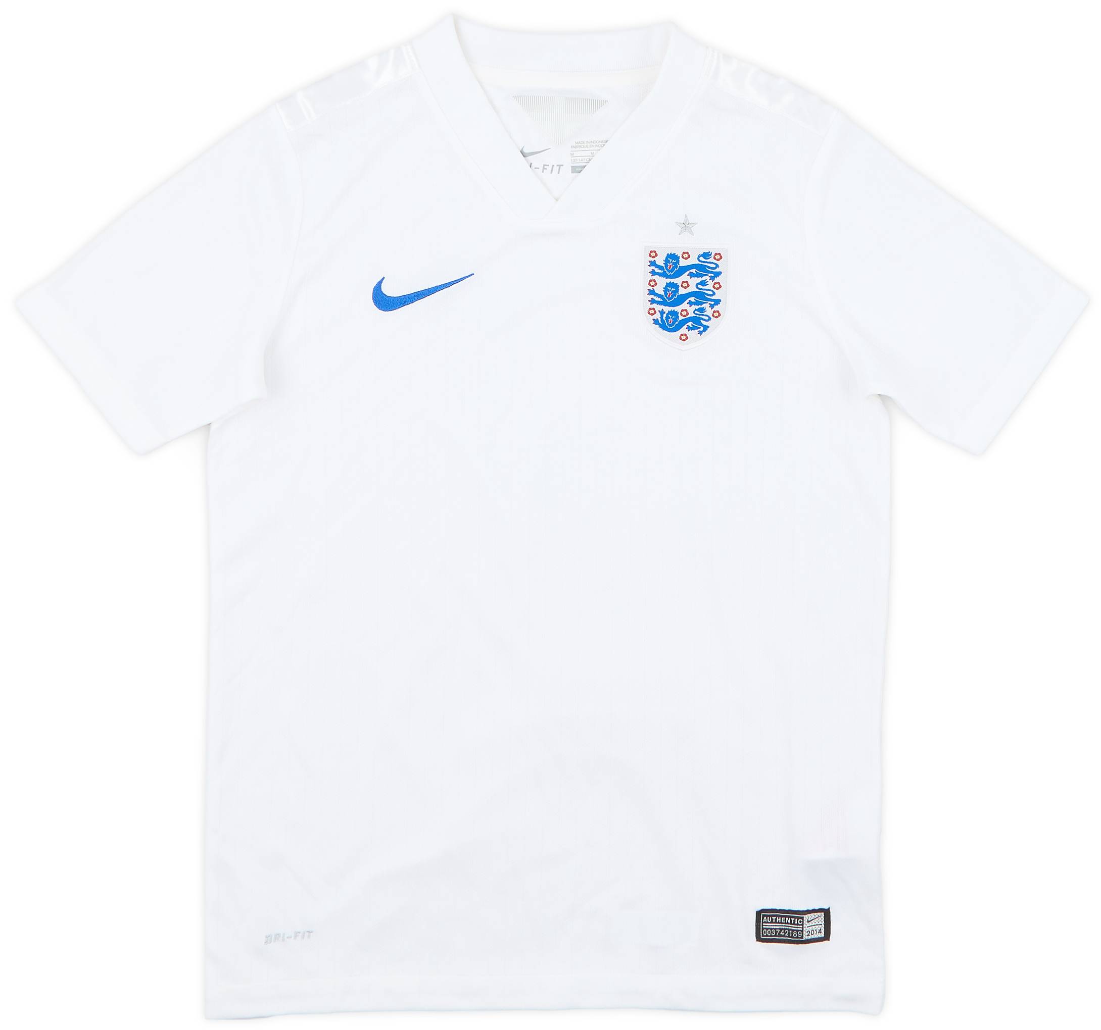 2014-15 England Home Shirt - 9/10 - (M.Boys)