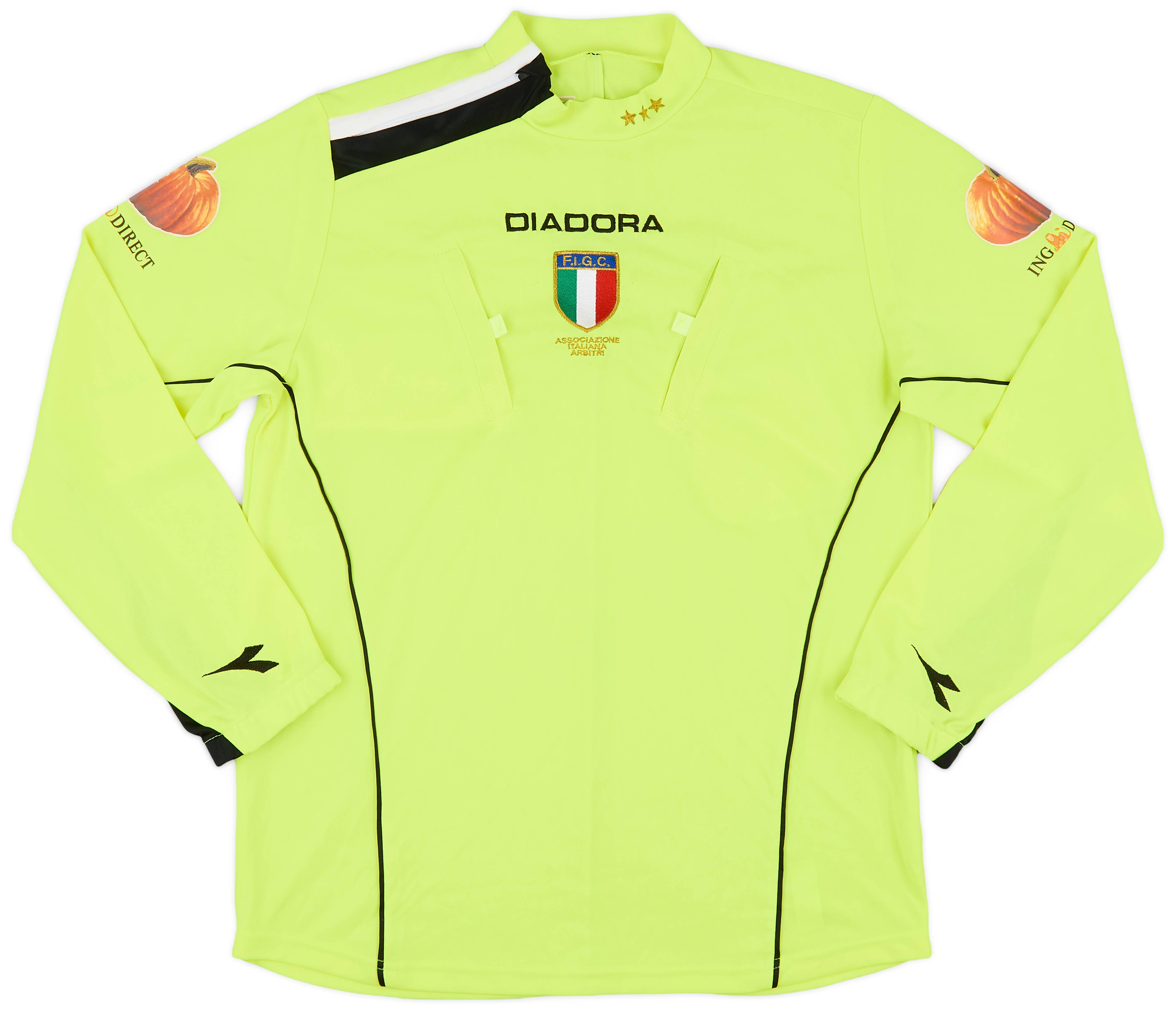 2007-08 Italy Diadora Referee L/S Shirt - 8/10 - (M)