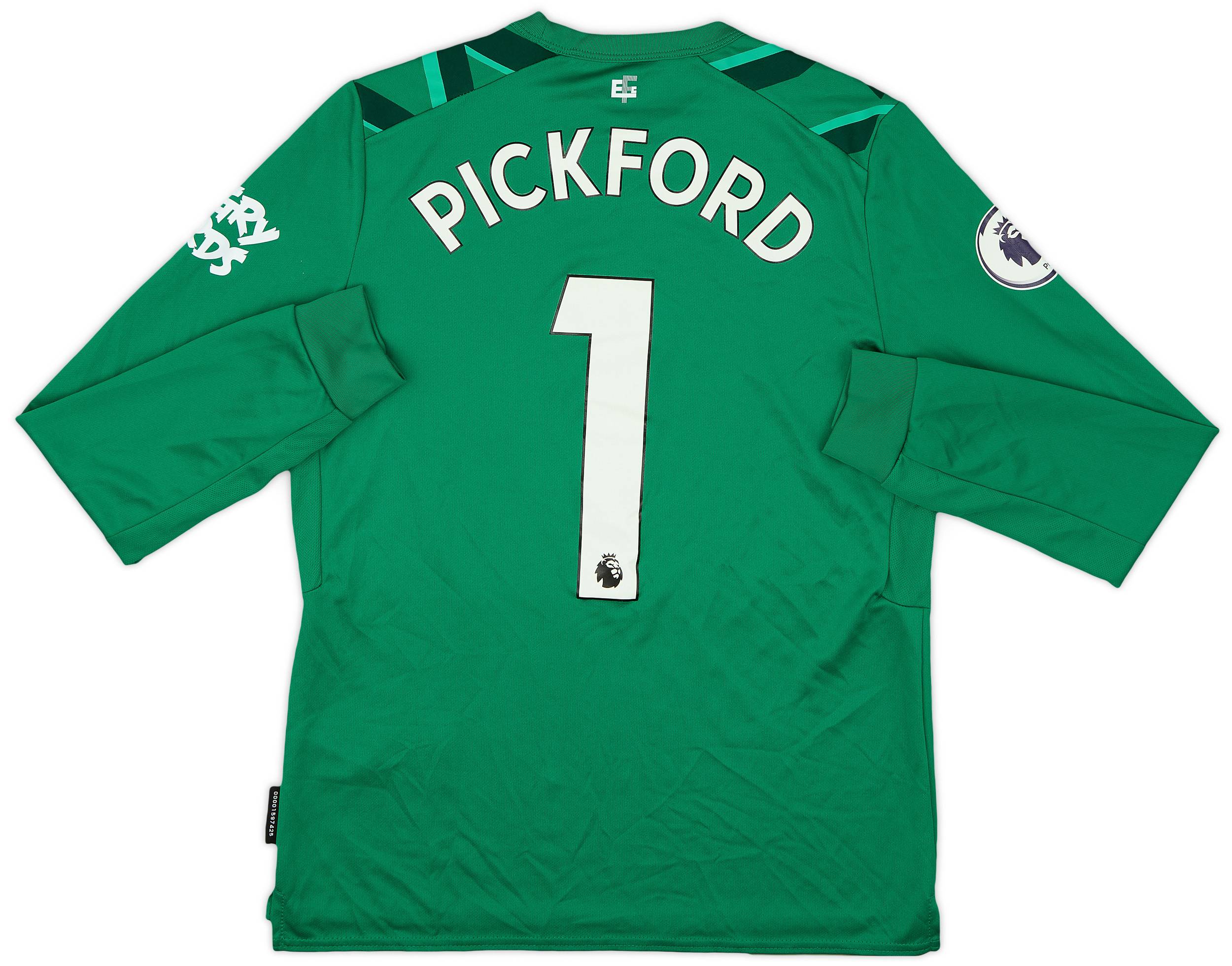 2019-20 Everton GK Shirt Pickford #1 - 9/10 - (XL.Boys)