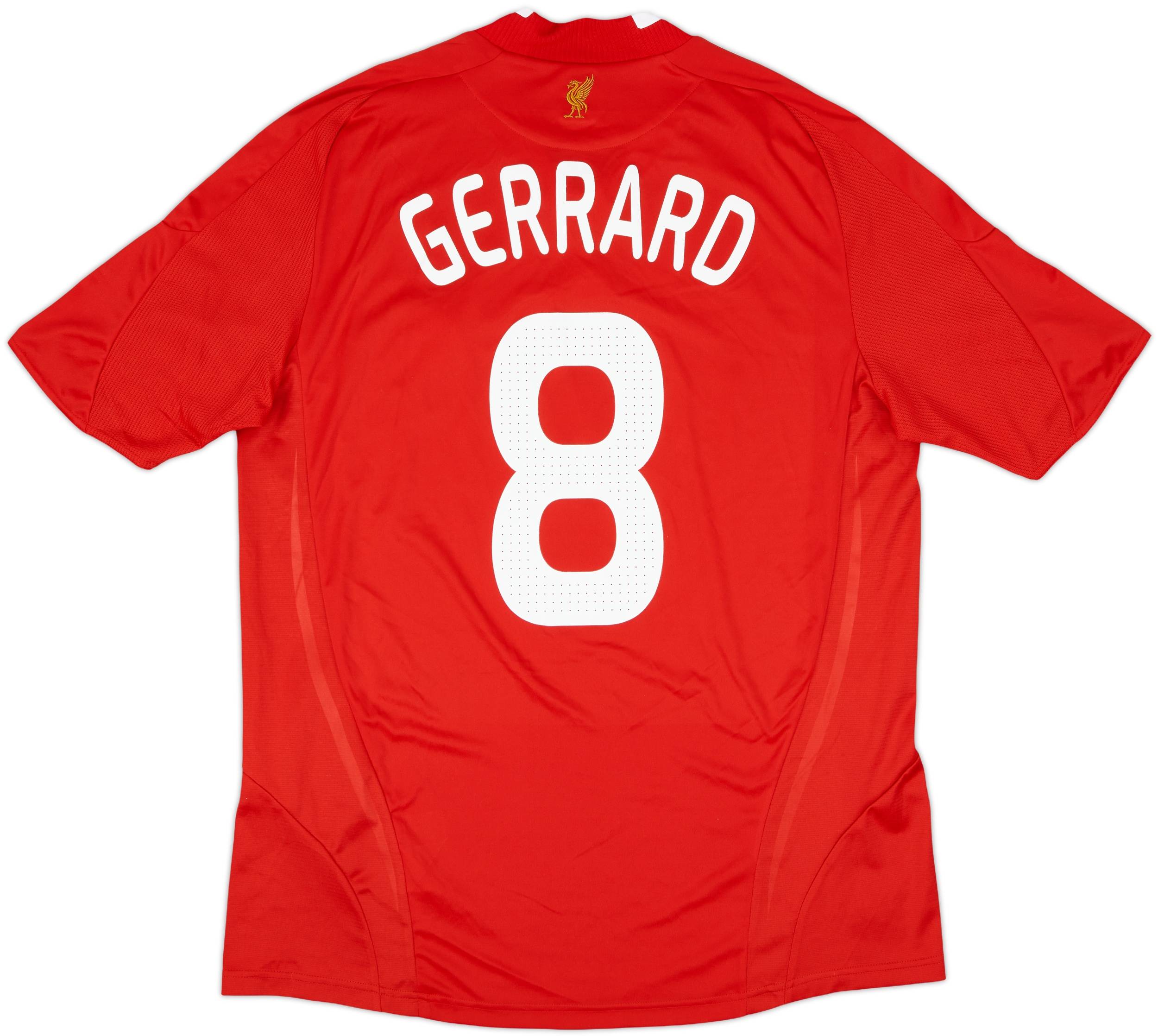 2008-10 Liverpool Home Shirt Gerrard #8 - 9/10 - (L)